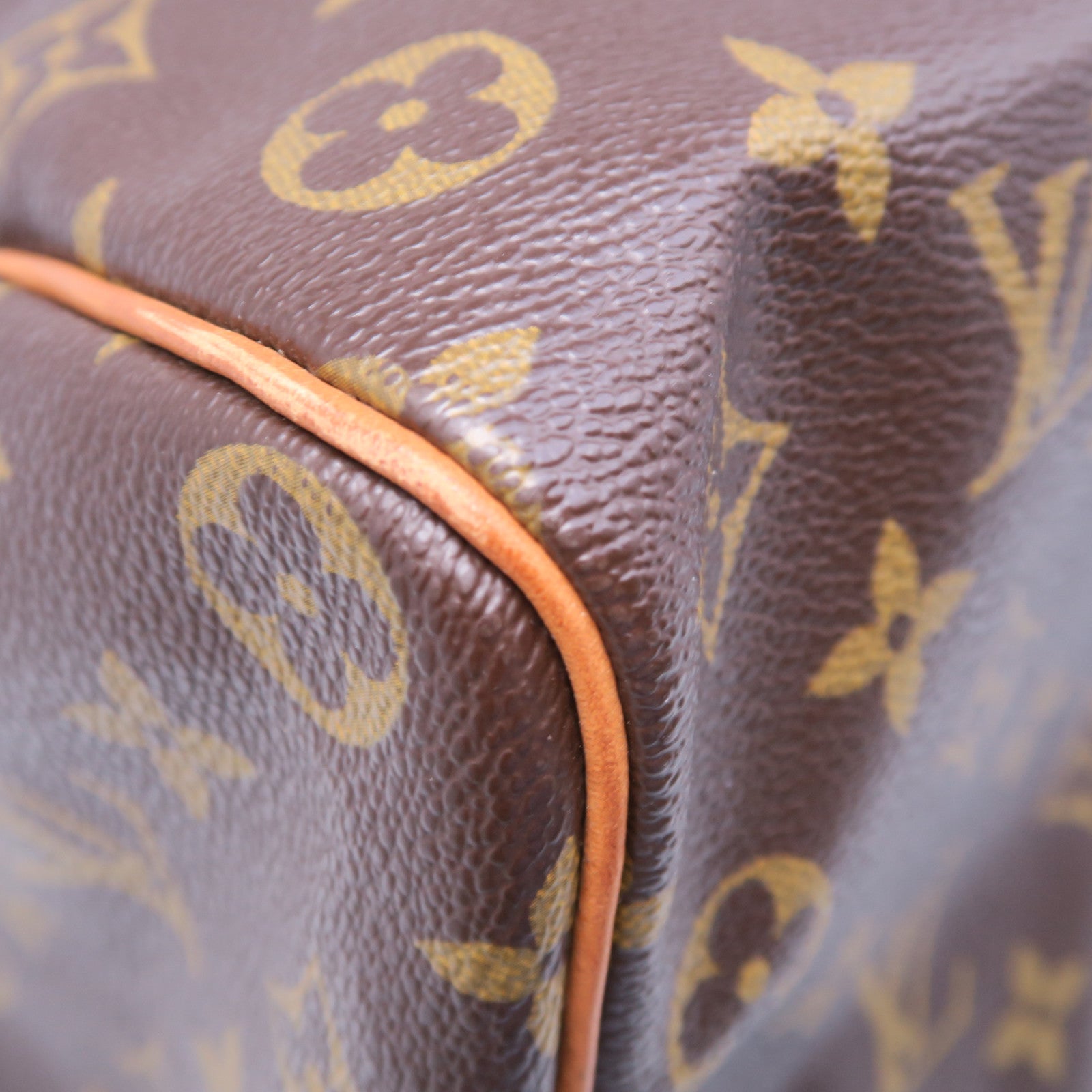 LOUIS VUITTON Monogram Speedy 35金扣手挽袋棕色