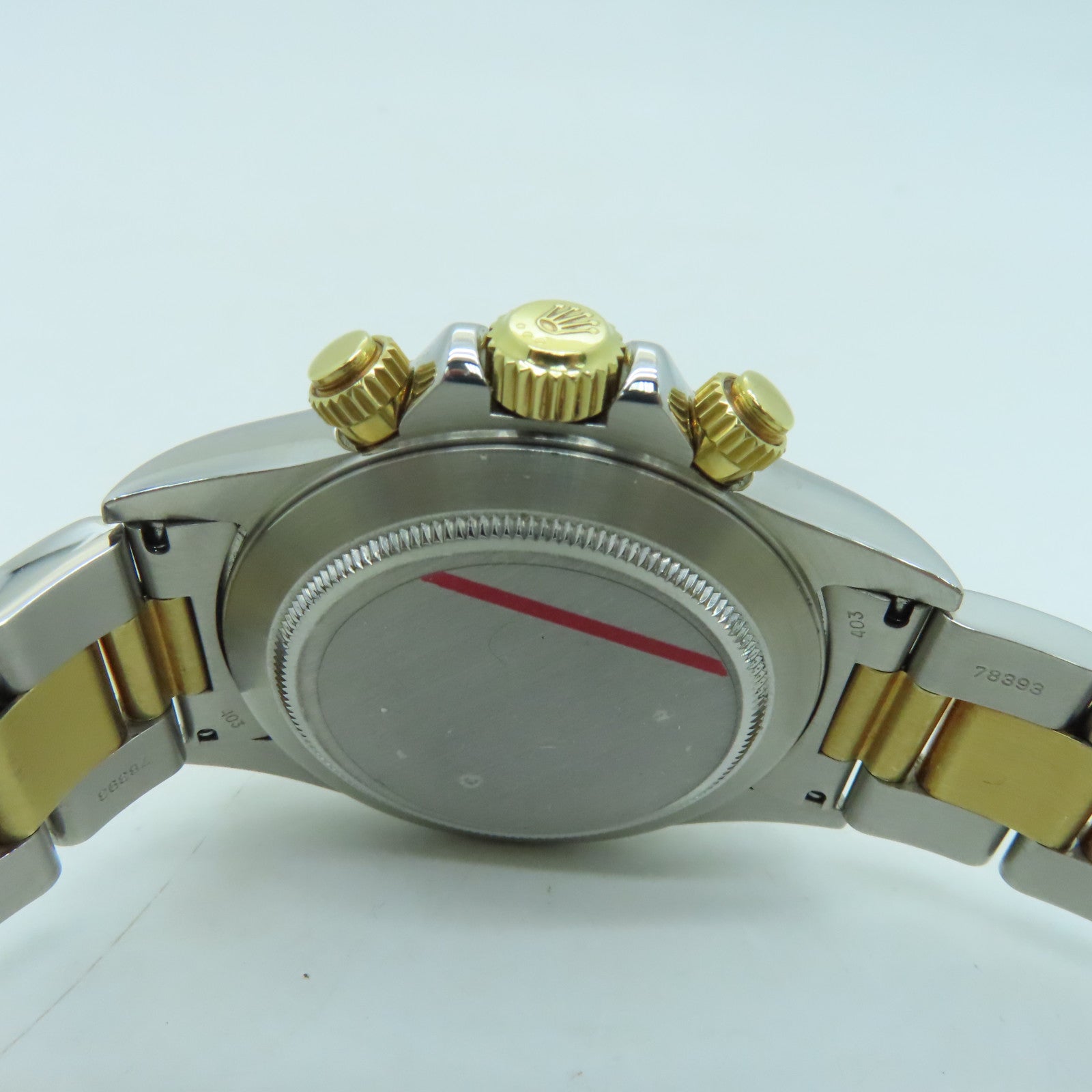 ROLEX Daytona Stainless Steel/18K Gold Watch Automatic Movement Black