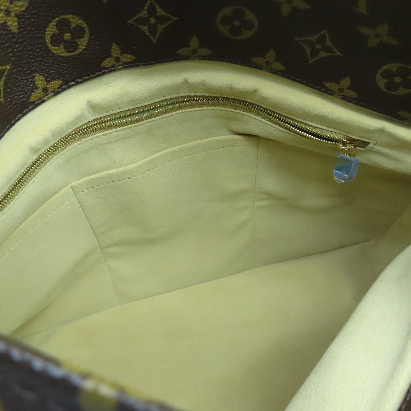 LOUIS VUITTON Monogram Artsy MM金扣手挽袋棕色