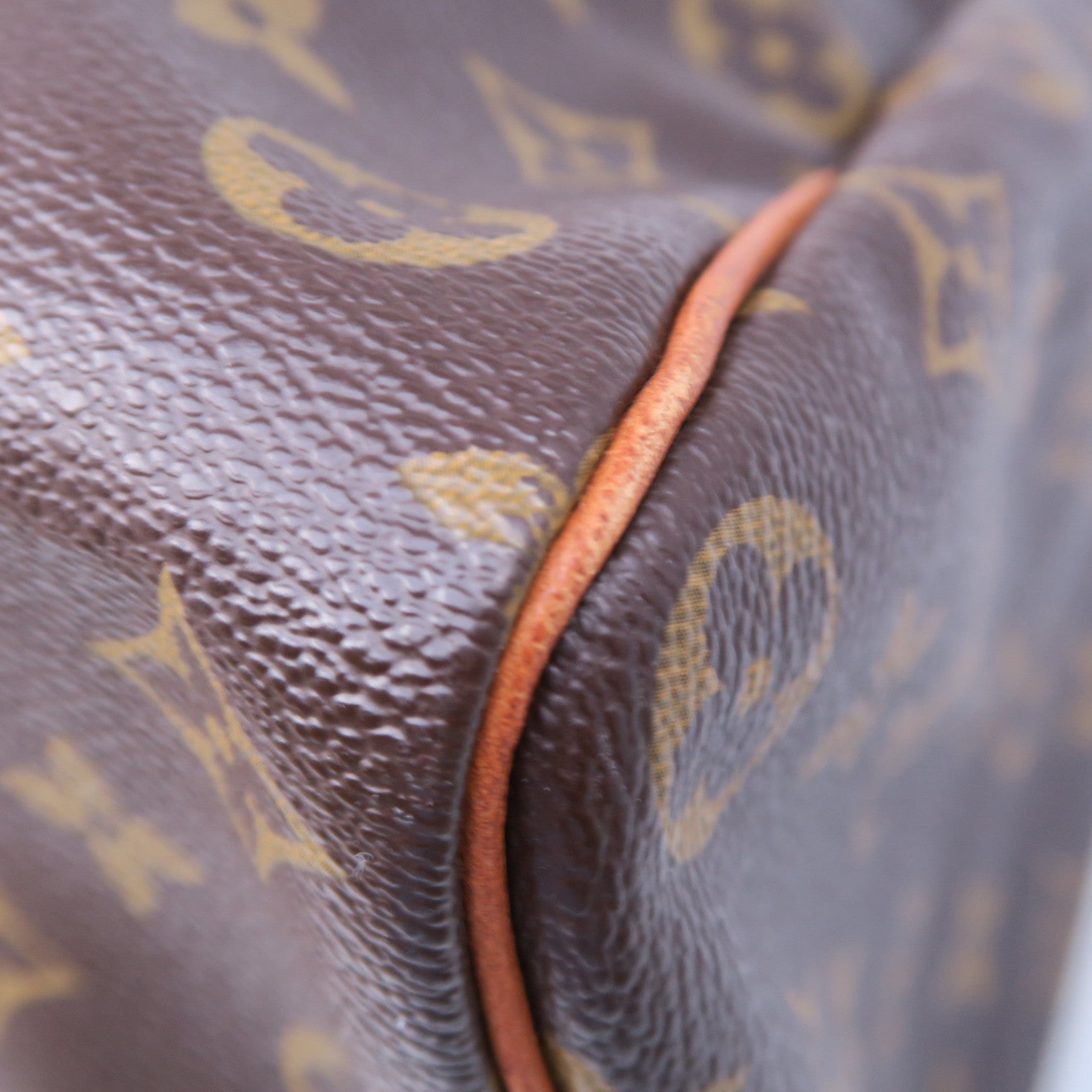 LOUIS VUITTON Monogram Speedy 35金扣手挽袋棕色