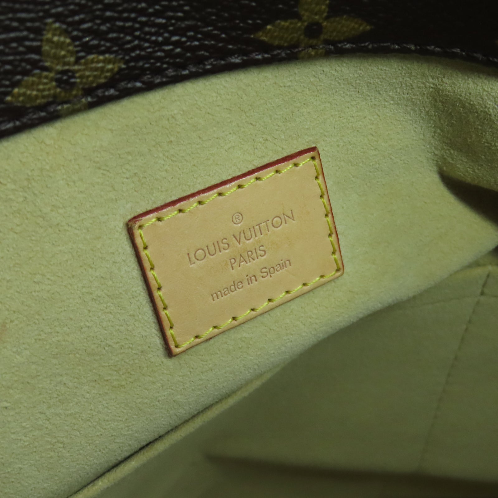 LOUIS VUITTON Monogram Artsy MM金扣手挽袋棕色