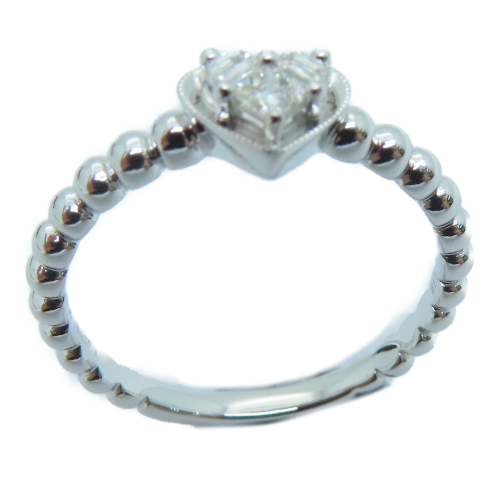 JEWELRY 18K白金Diamond Ring0.16ct鑽石戒指US#6