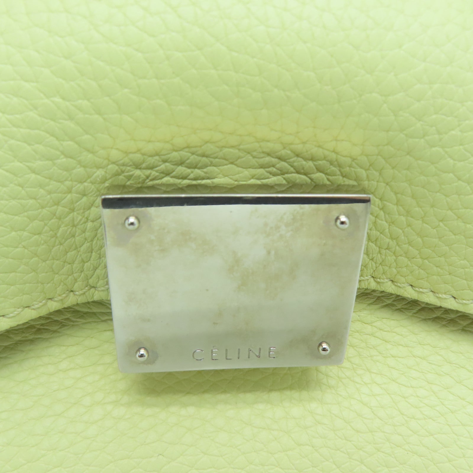 CELINE 【激减优惠】牛皮皮革2 Way Shoulder手挽肩背两用袋黄色