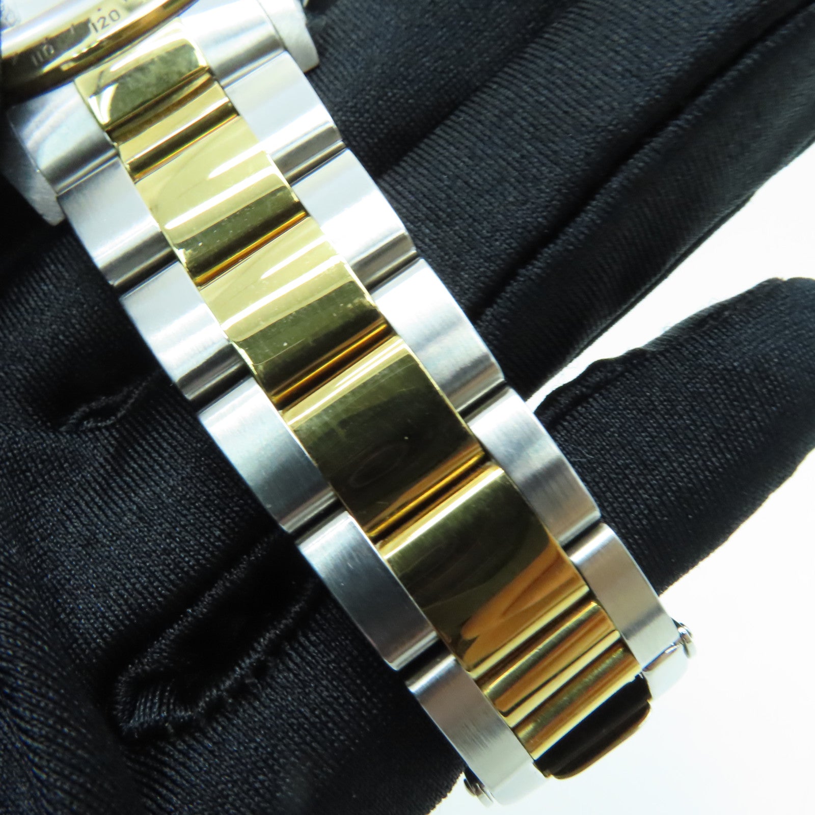 ROLEX Daytona Stainless Steel/18K Gold Watch Automatic Movement Black