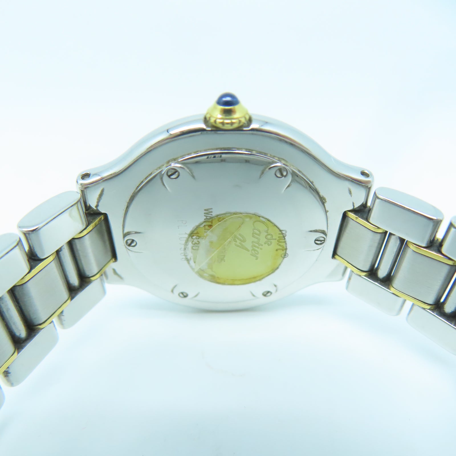 CARTIER 21 Must de Cartier不鏽鋼手錶自動機芯銀色