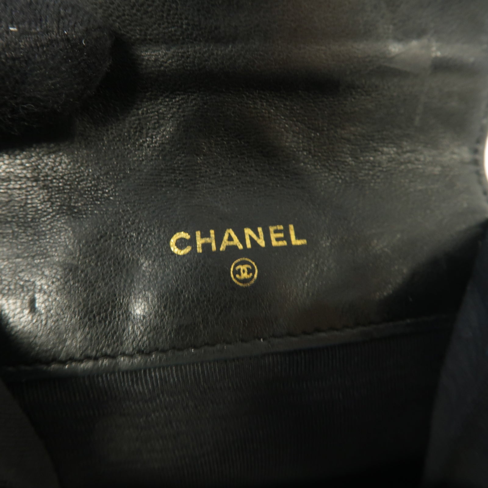 CHANEL 菱格Caviar皮革Coin Purse金扣零錢包黑色