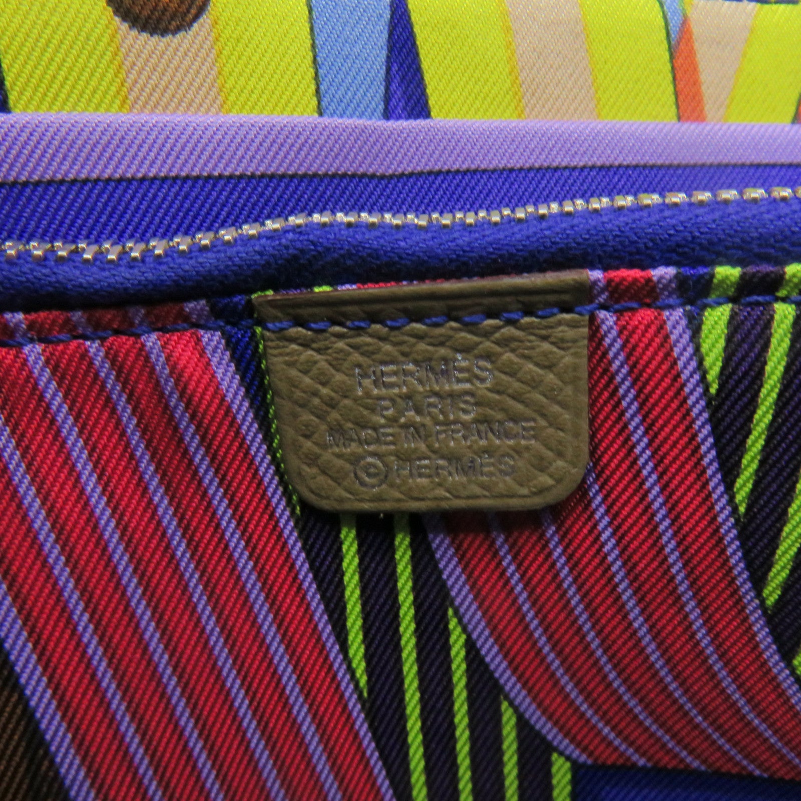 HERMES Epsom皮革Silk In Long Wallet拉鏈長錢包Etoupe啡色