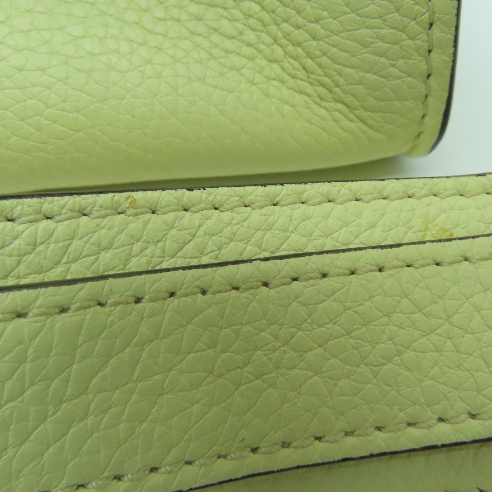 CELINE 【激减优惠】牛皮皮革2 Way Shoulder手挽肩背两用袋黄色