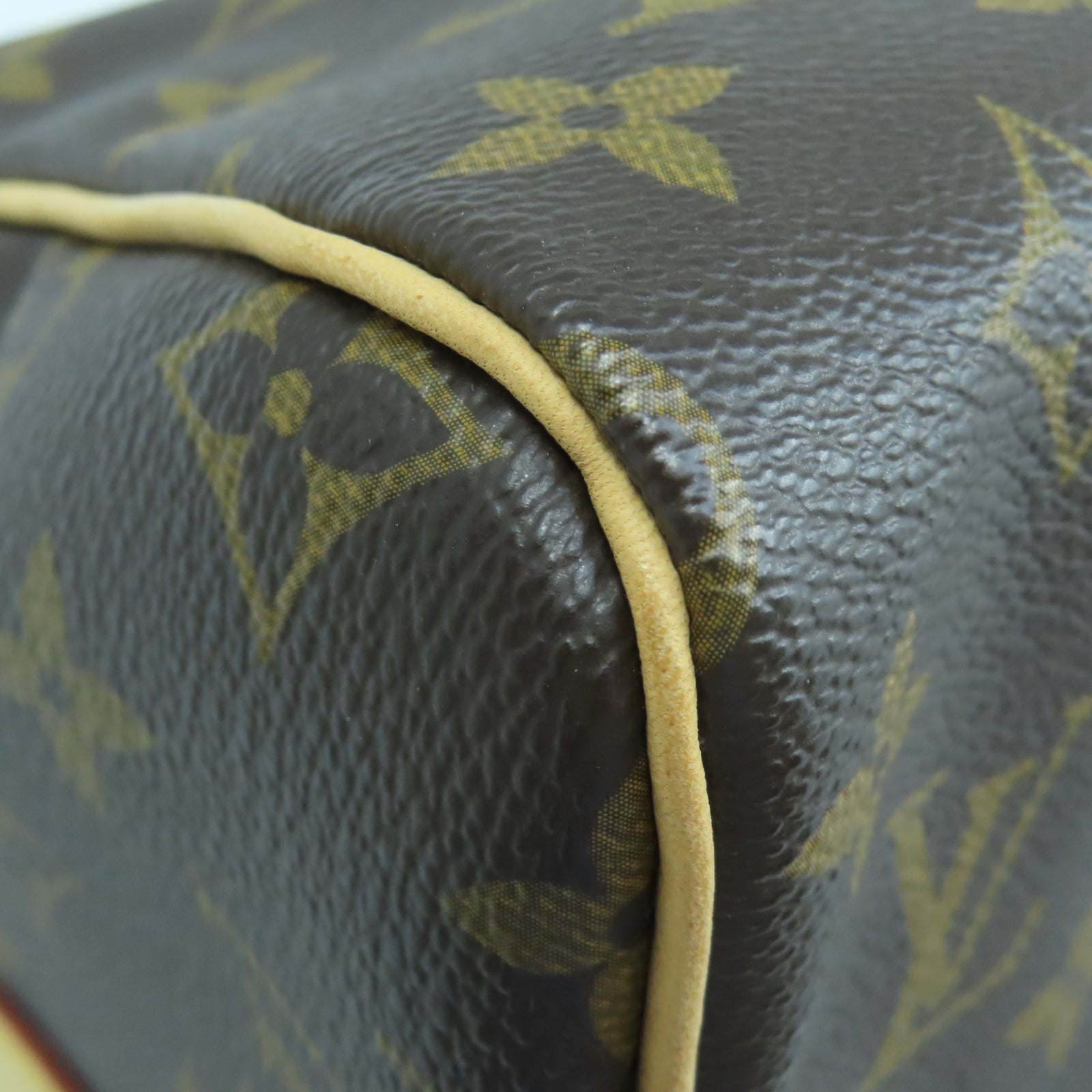 LOUIS VUITTON Monogram Speedy Bandouliere 30金扣肩背袋棕色