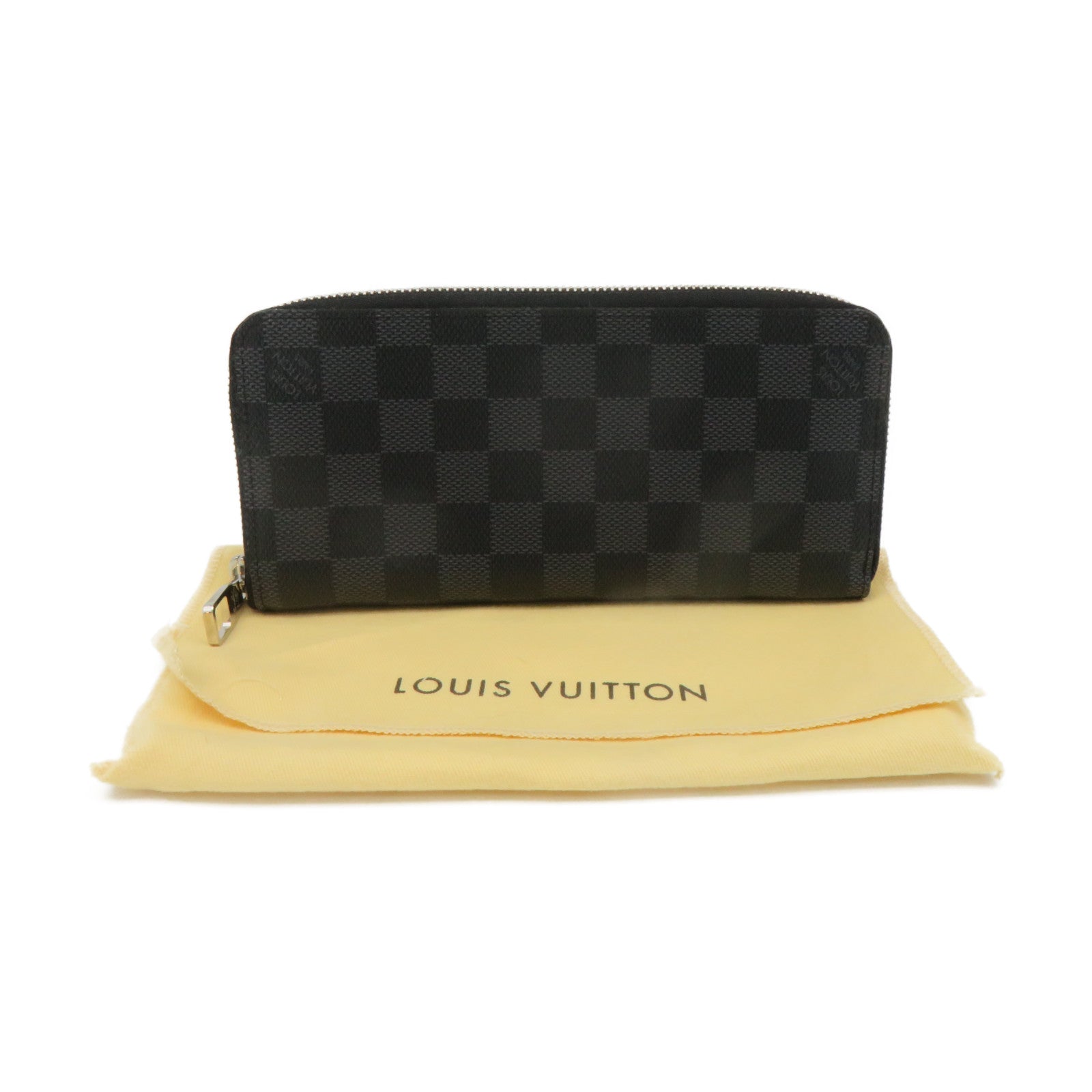 LOUIS VUITTON Damier Zippy Long Wallet拉鏈長錢包黑色