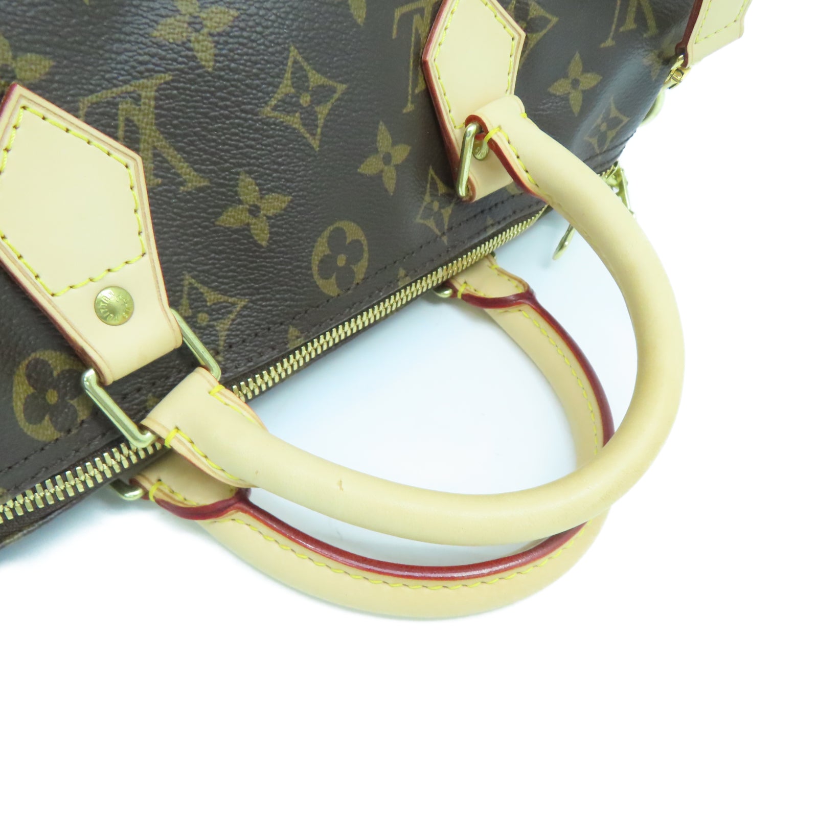 LOUIS VUITTON Monogram Speedy Bandouliere 30金扣肩背袋棕色