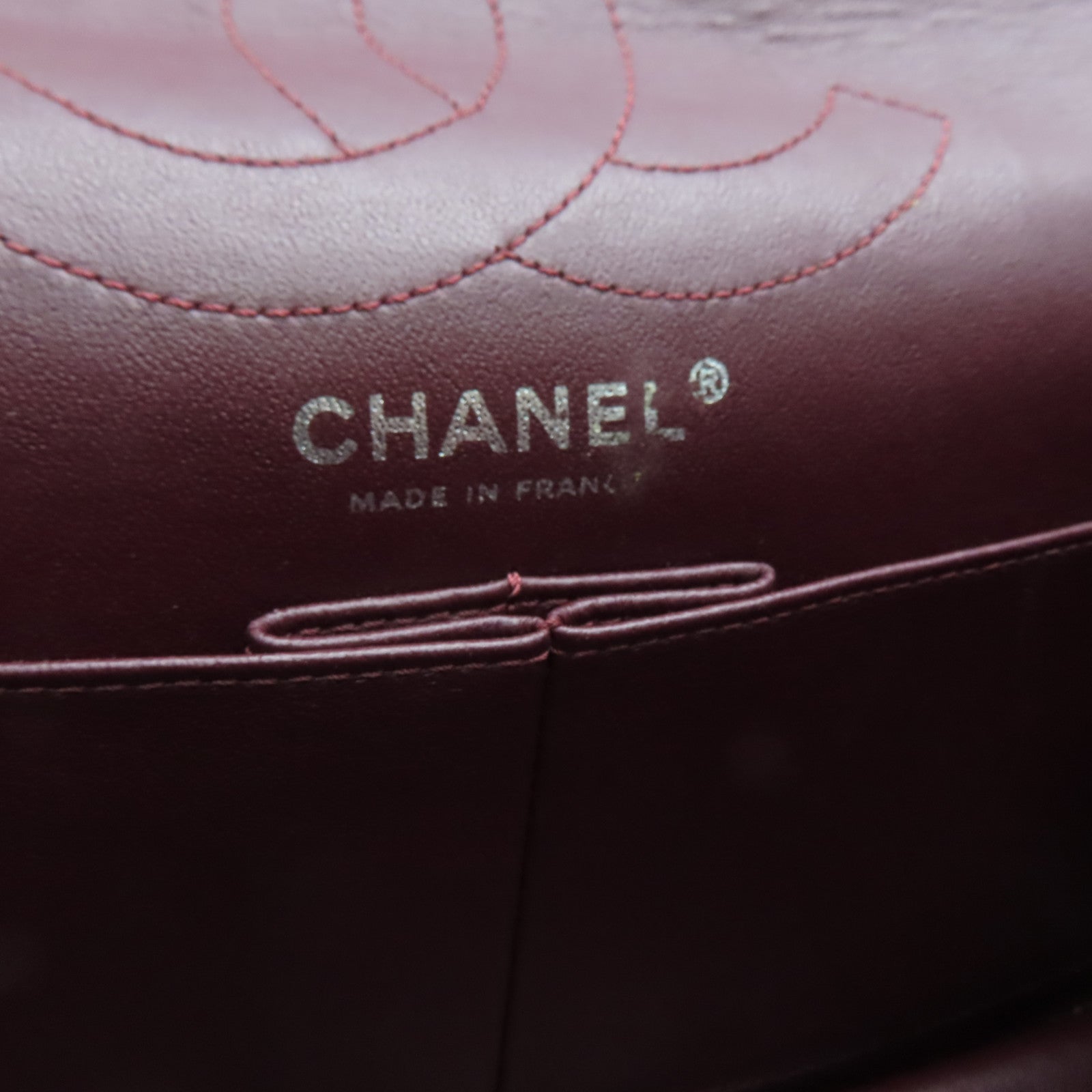 CHANEL 菱格Aged Calf皮革Chain Shoulder银扣链带肩背袋黑色