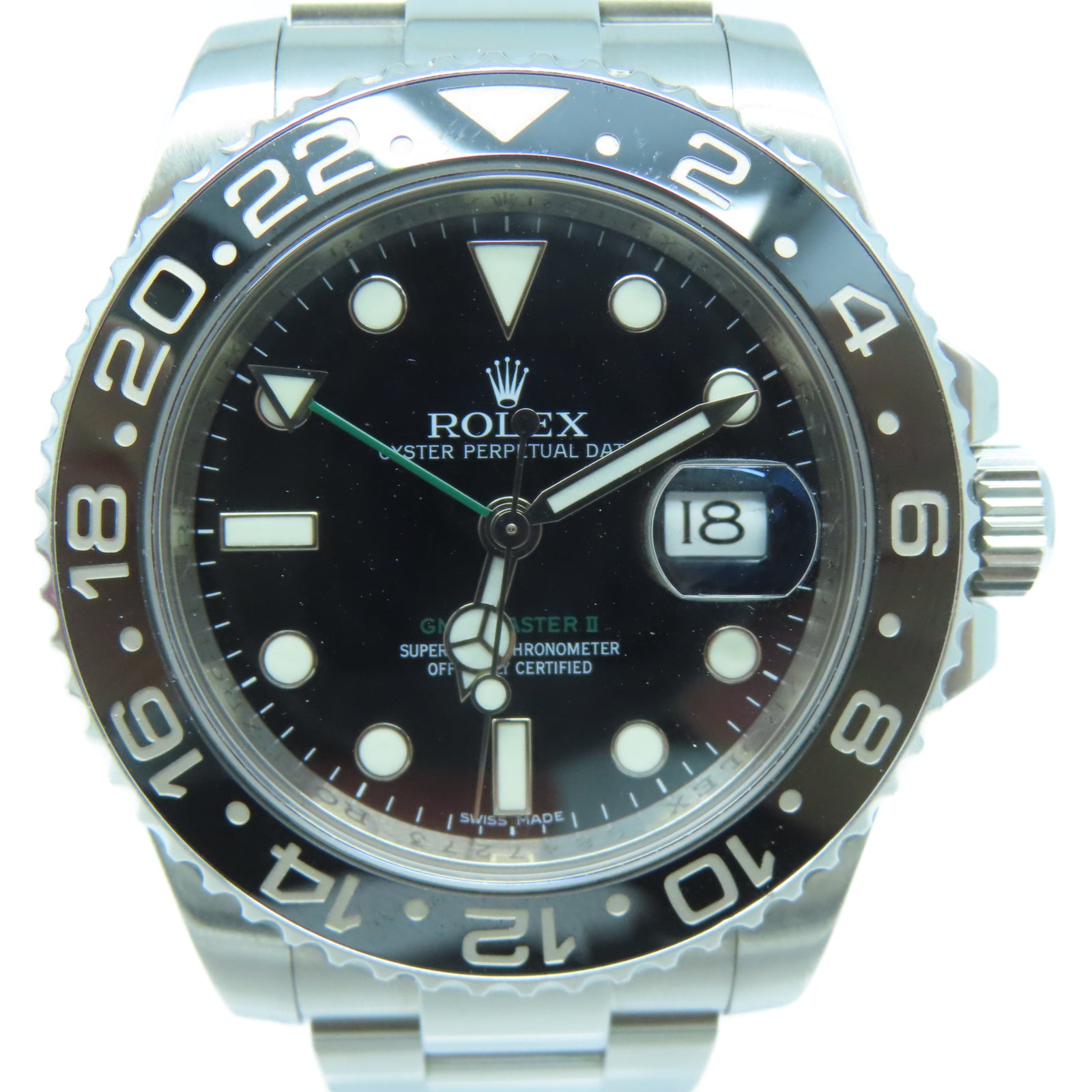 ROLEX GMT Master II不鏽鋼手錶自動機芯黑色