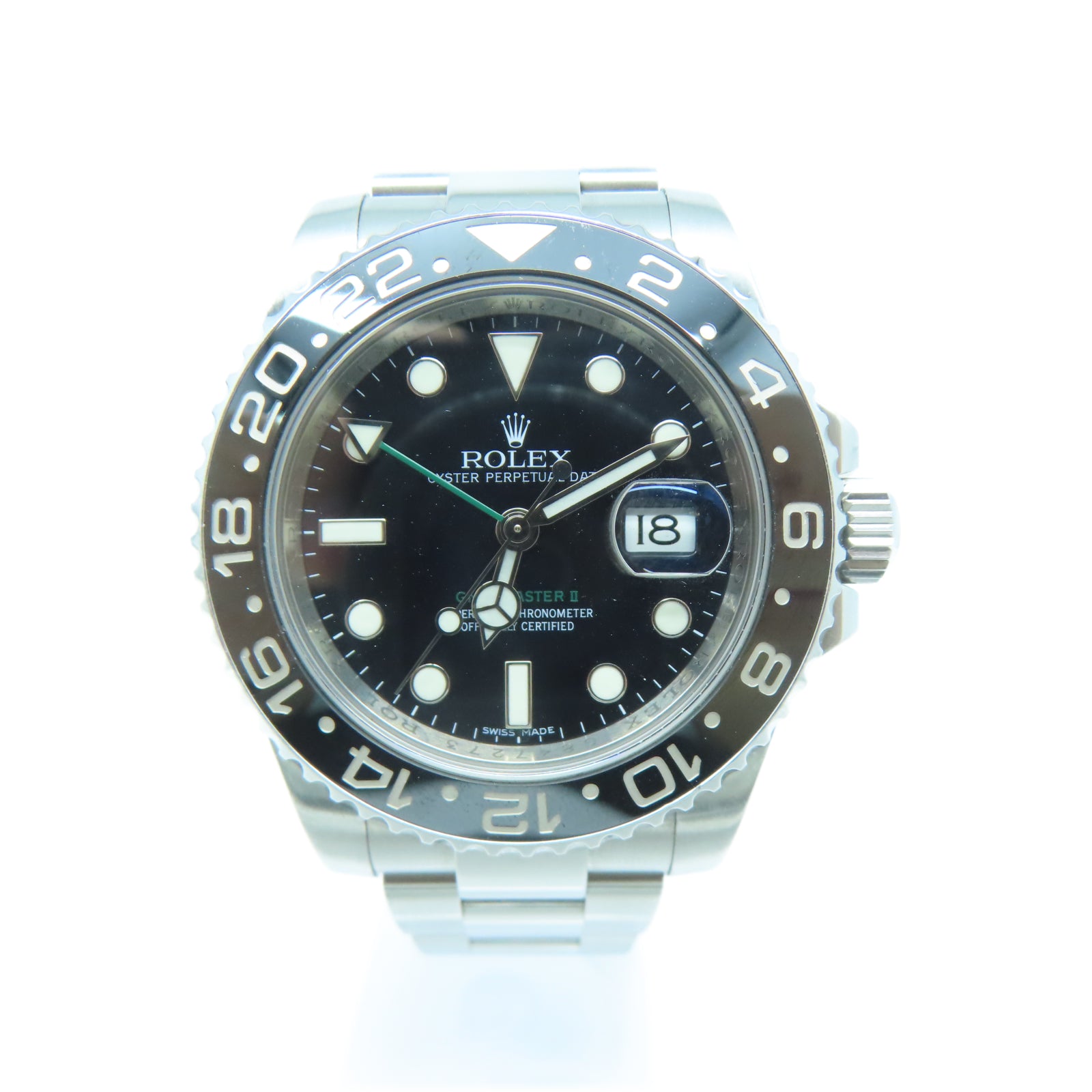 ROLEX GMT Master II不鏽鋼手錶自動機芯黑色