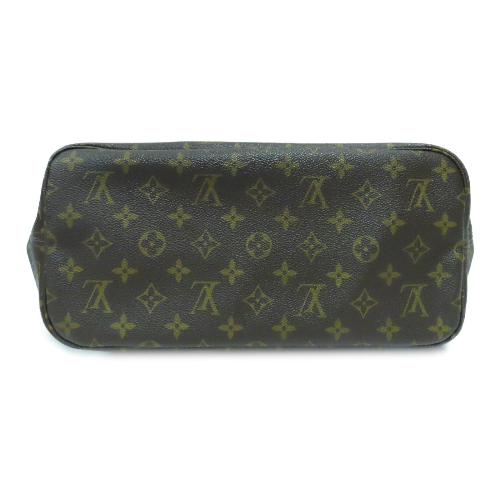 LOUIS VUITTON Monogram Neverfull MM金扣肩背袋啡色