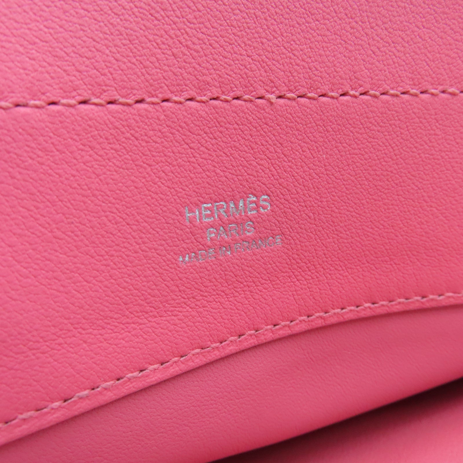 HERMES Swift皮革Aline Mini銀扣肩背袋Rose Azalee粉紅色