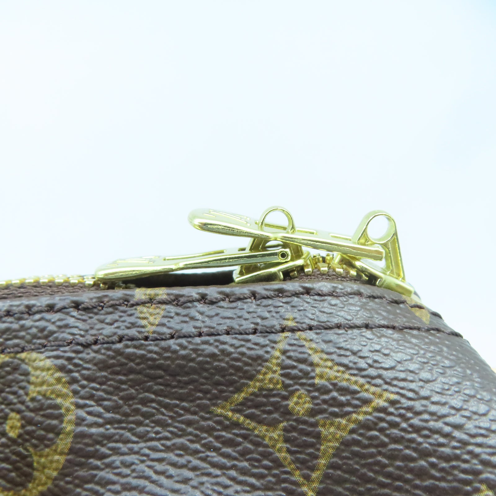 LOUIS VUITTON Monogram Speedy Bandouliere 30金扣肩背袋棕色