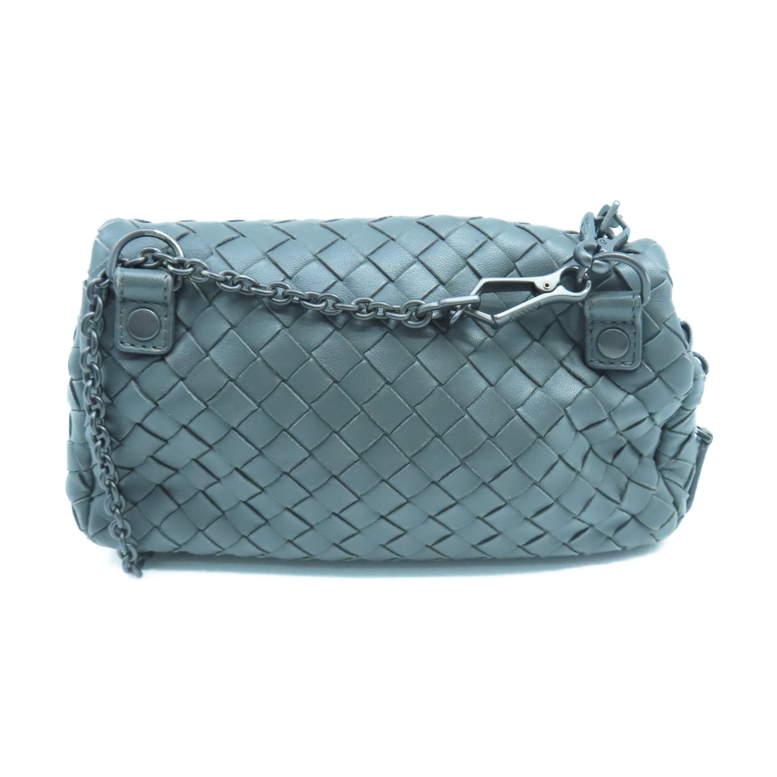 BOTTEGA VENETA 羊皮皮革Chain Shoulder肩背袋黑色