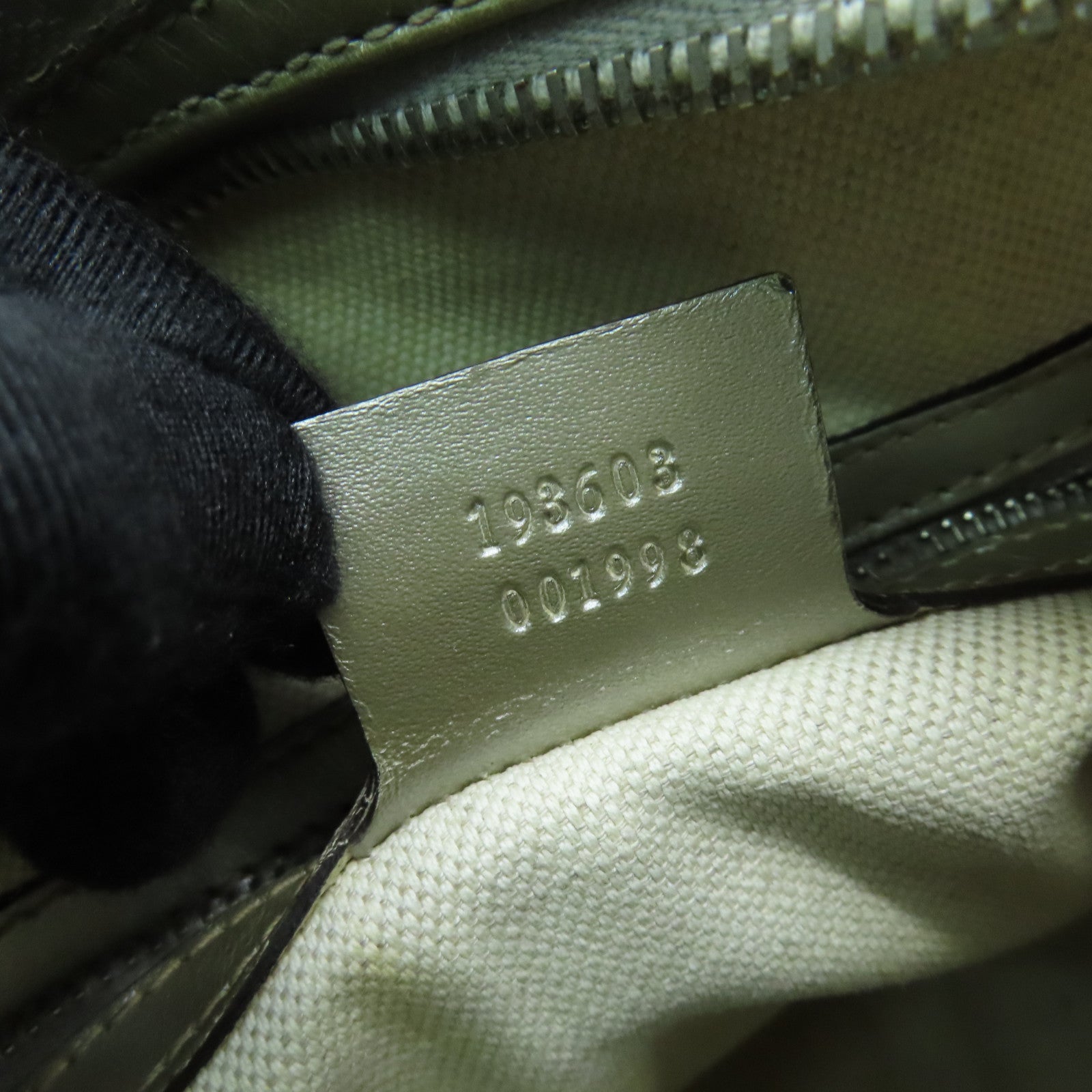 GUCCI 【激減優惠】塗層帆布Boston Bag銀扣波士頓包銀色