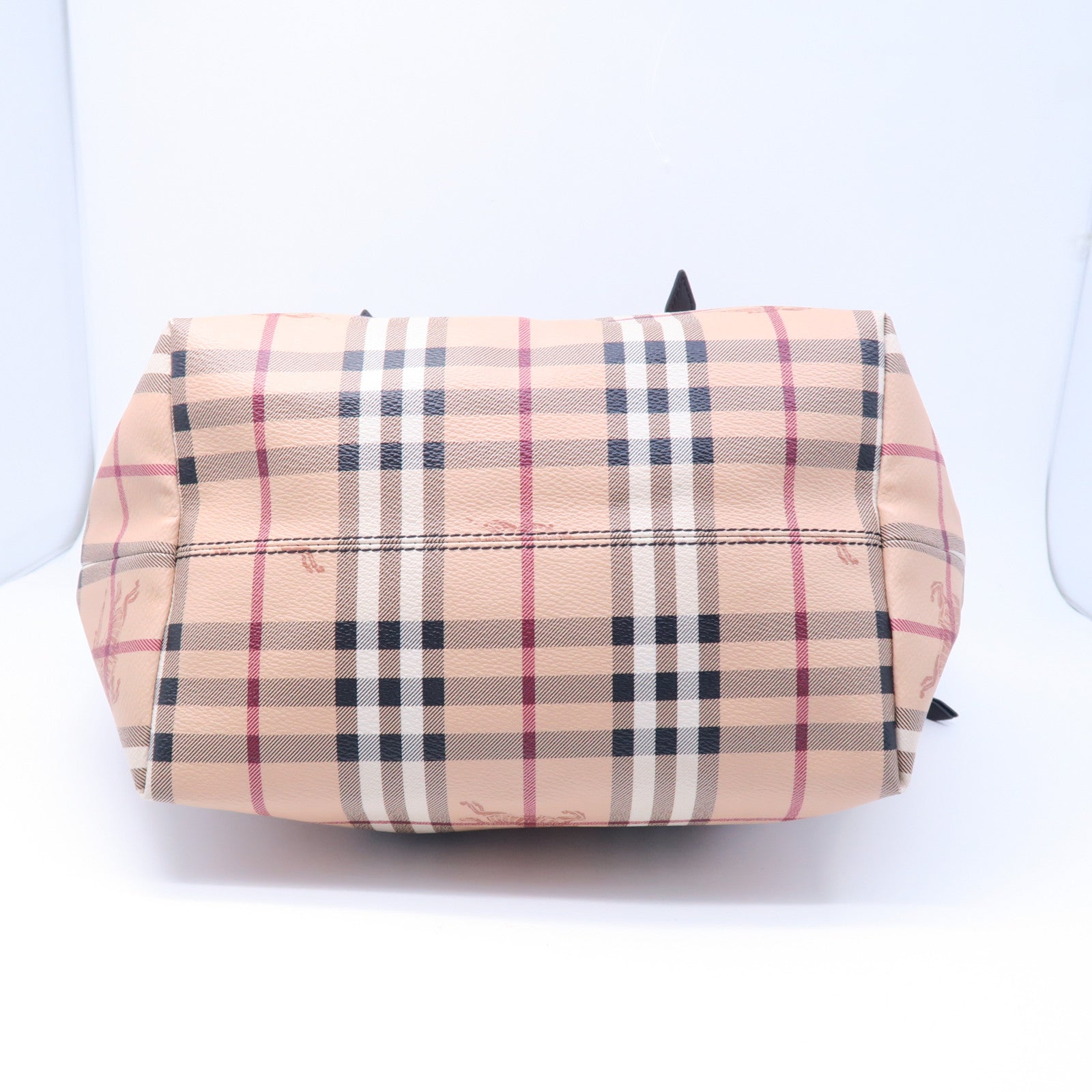 BURBERRY 塗層帆布Salisbury Tote Haymarket金扣手挽袋棕色