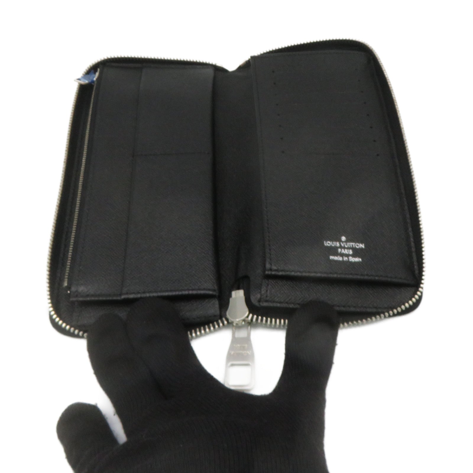LOUIS VUITTON Damier Zippy Long Wallet拉鏈長錢包黑色