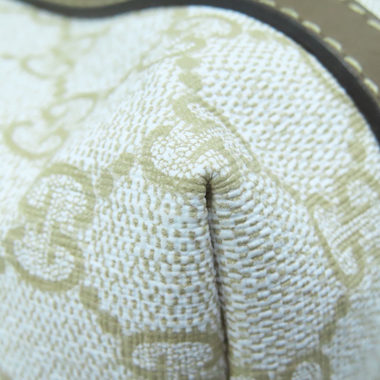 GUCCI 塗層帆布Tote Bag金扣手挽袋白色