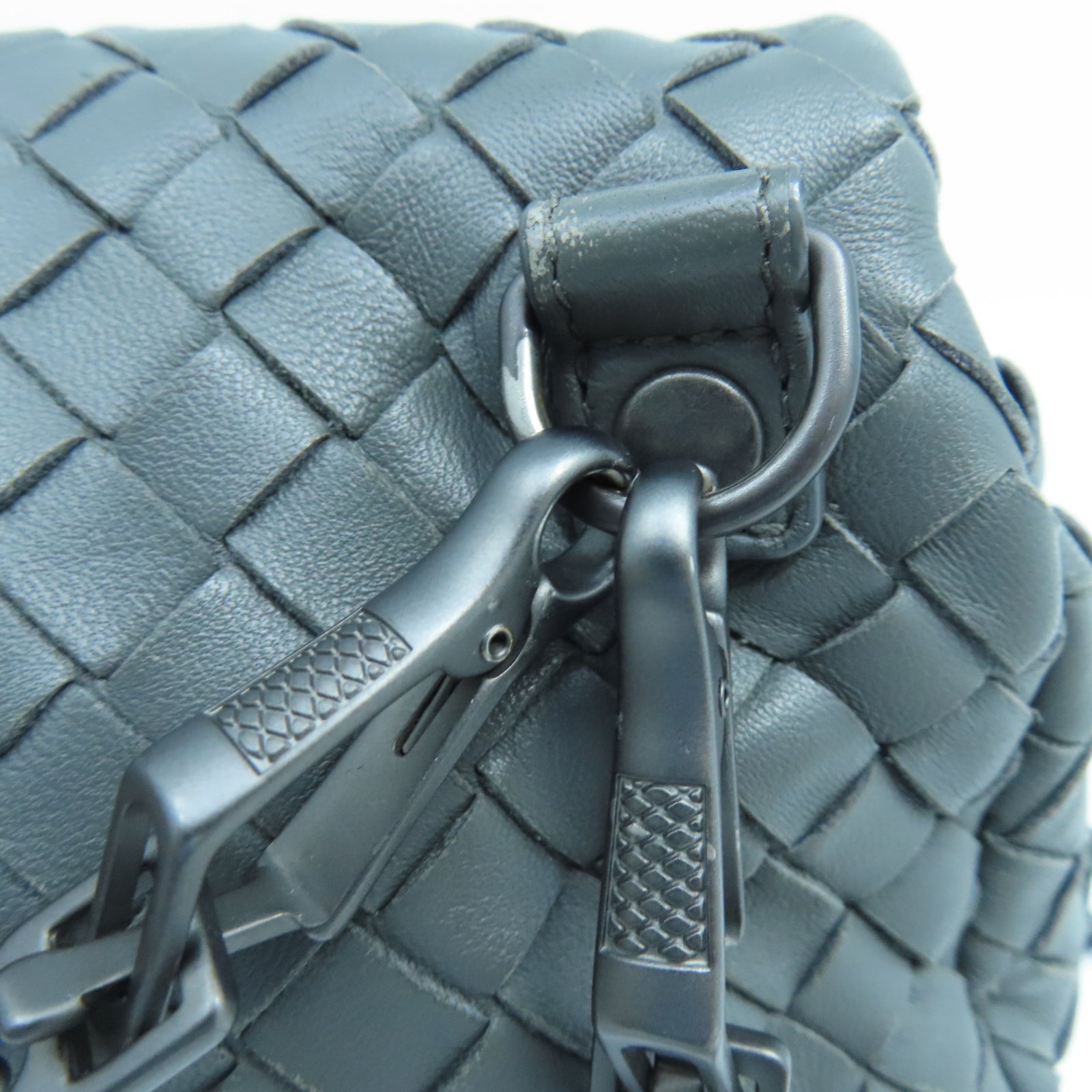 BOTTEGA VENETA 羊皮皮革Chain Shoulder肩背袋黑色
