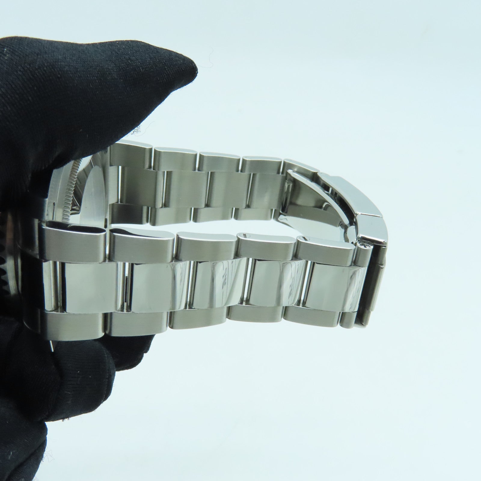 ROLEX GMT MasterⅡ不鏽鋼/18K白金 手錶自動機芯黑色