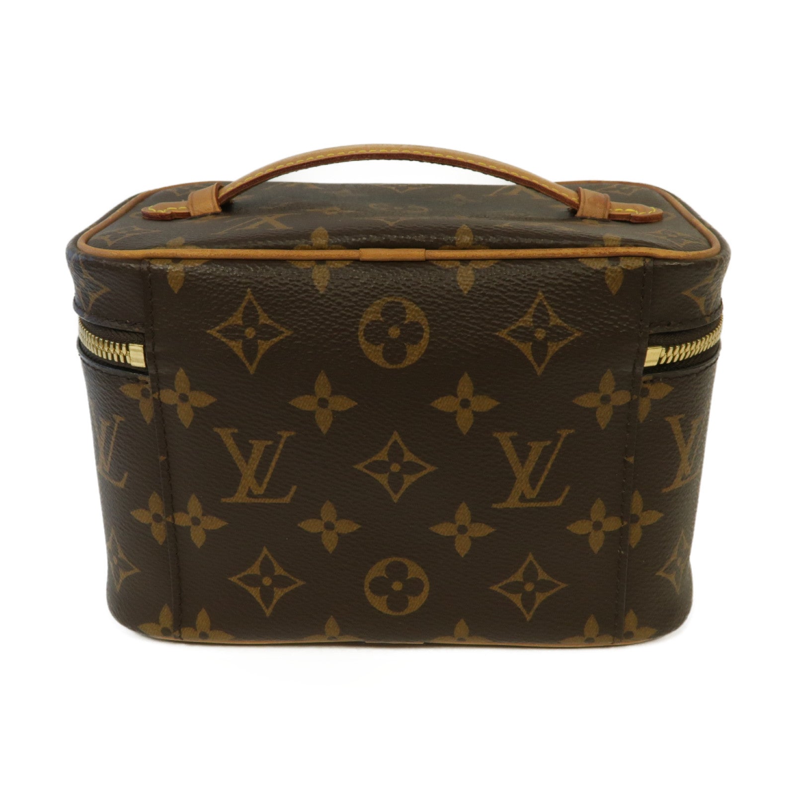 LOUIS VUITTON Monogram Nice Mini金扣化妝袋啡色