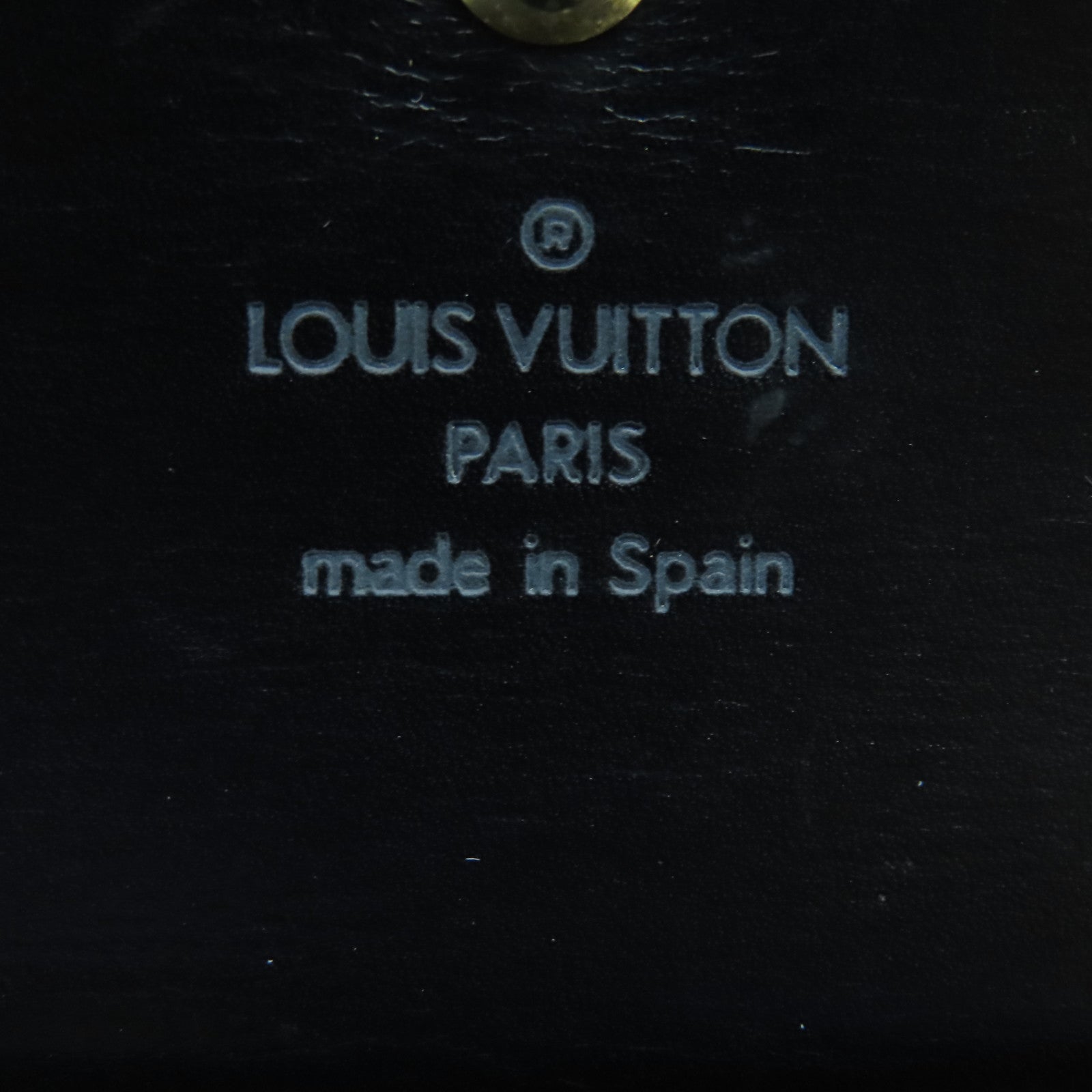 LOUIS VUITTON Epi Trifold Wallet金扣長錢包黑色