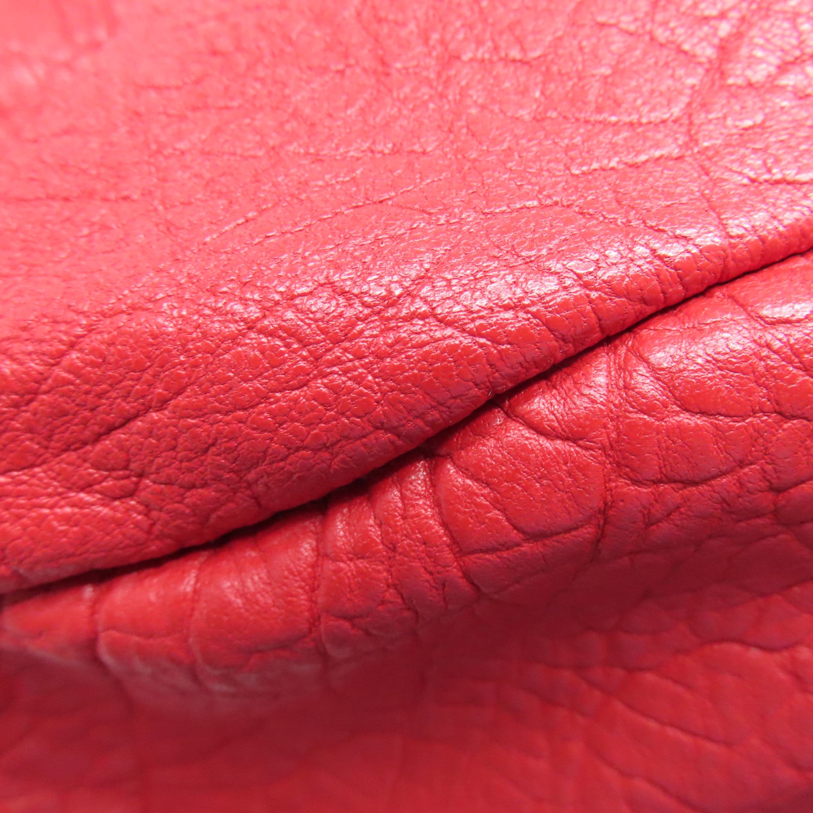 GIVENCHY Red leather Hand Bag with silver buckle