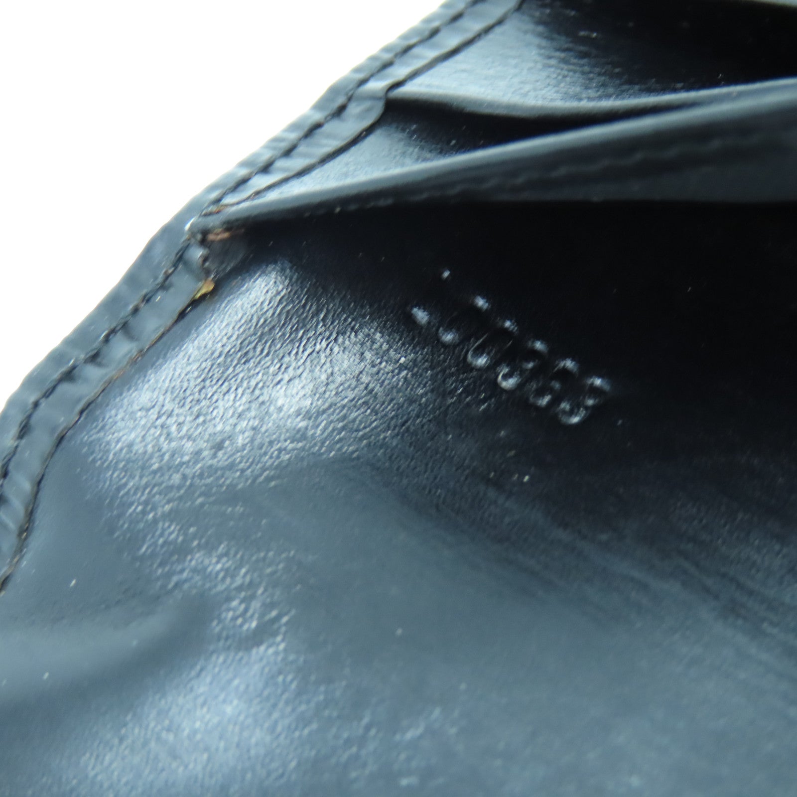 LOUIS VUITTON Epi Trifold Wallet金扣長錢包黑色