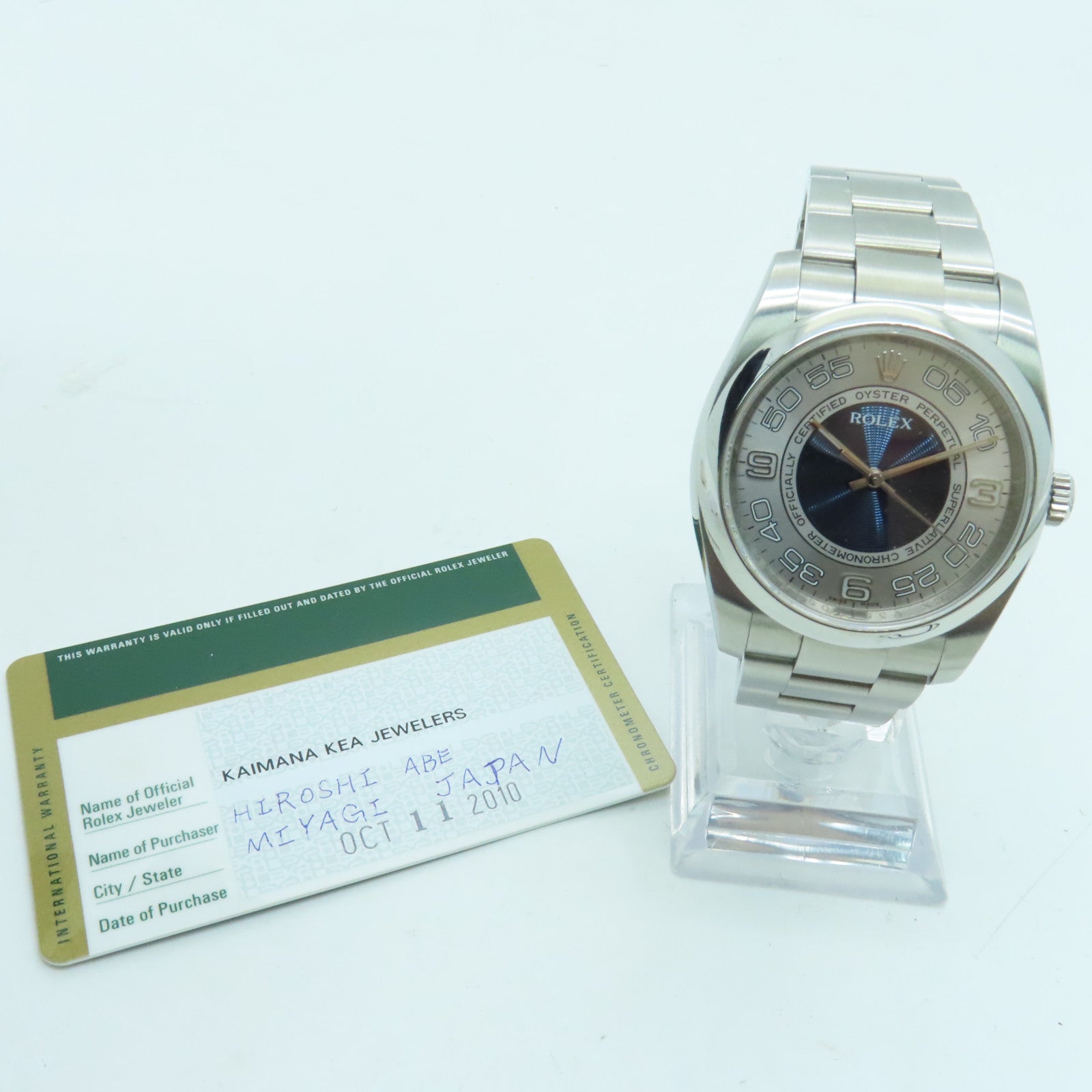 ROLEX Oyster Perpetual 36 不锈钢手表自动机芯蓝色/银色