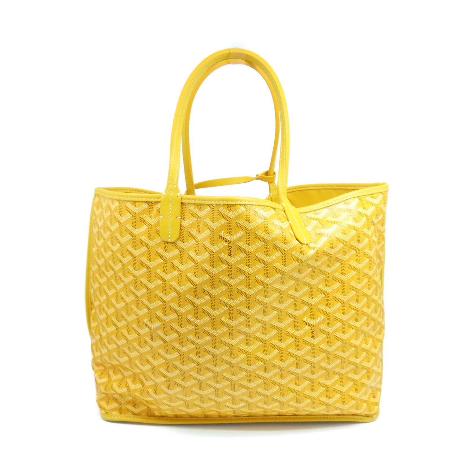 GOYARD coated canvas Anjou PM Bag silver buckle shoulder bag yellow