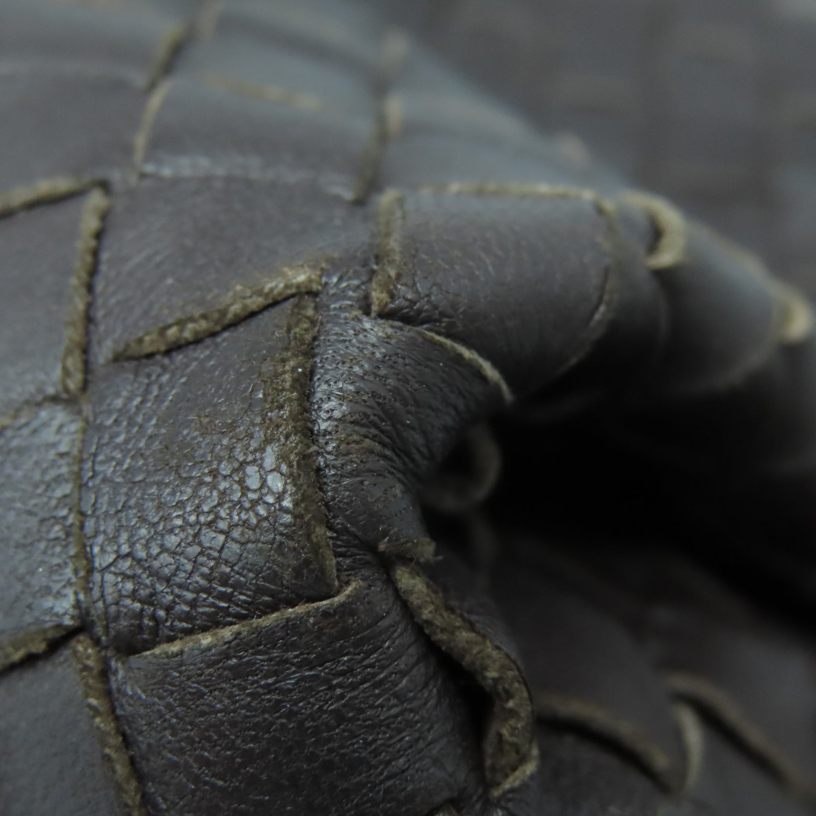 BOTTEGA VENETA 羊皮皮革Shoulder Bag銀扣肩背袋棕色