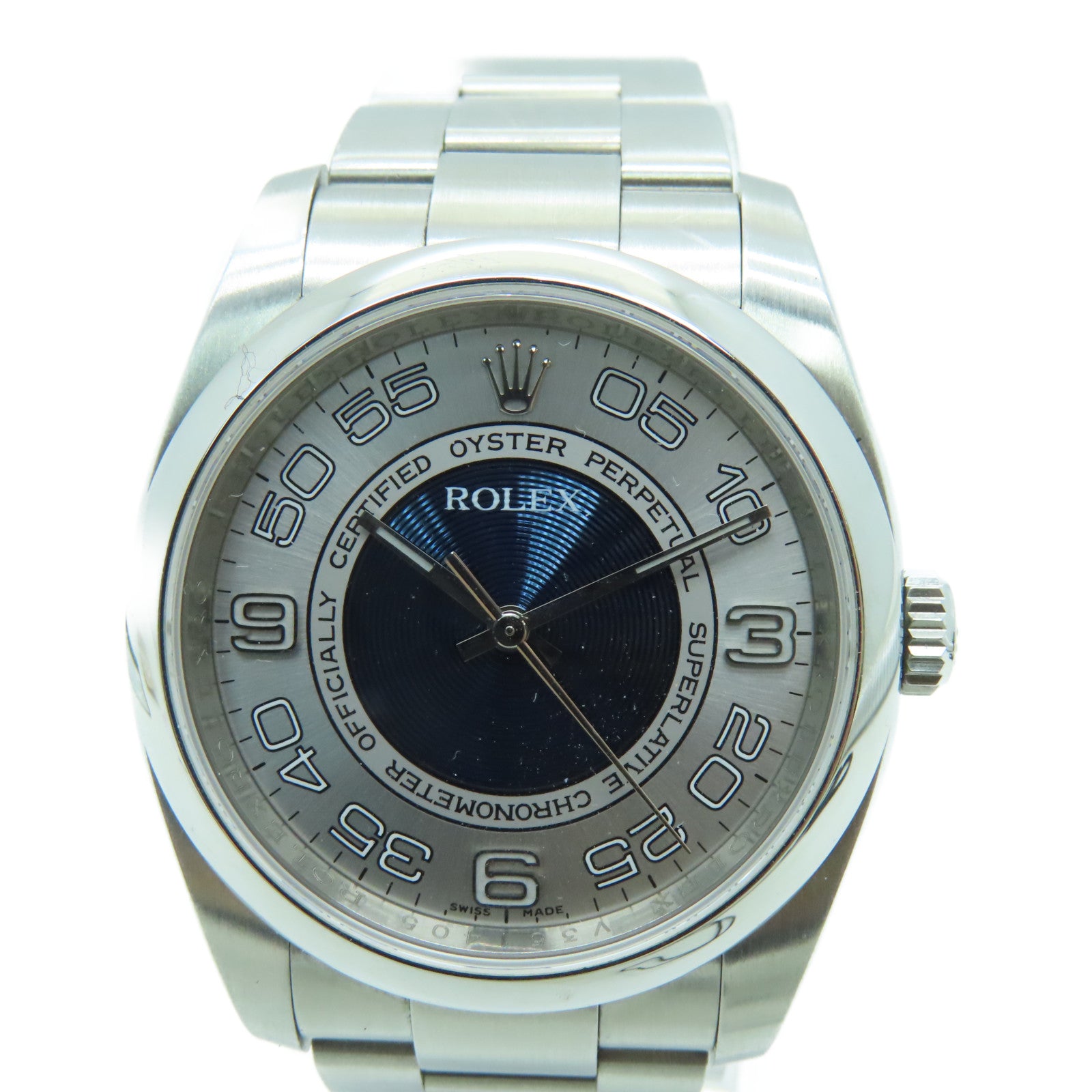 ROLEX Oyster Perpetual 36 不锈钢手表自动机芯蓝色/银色