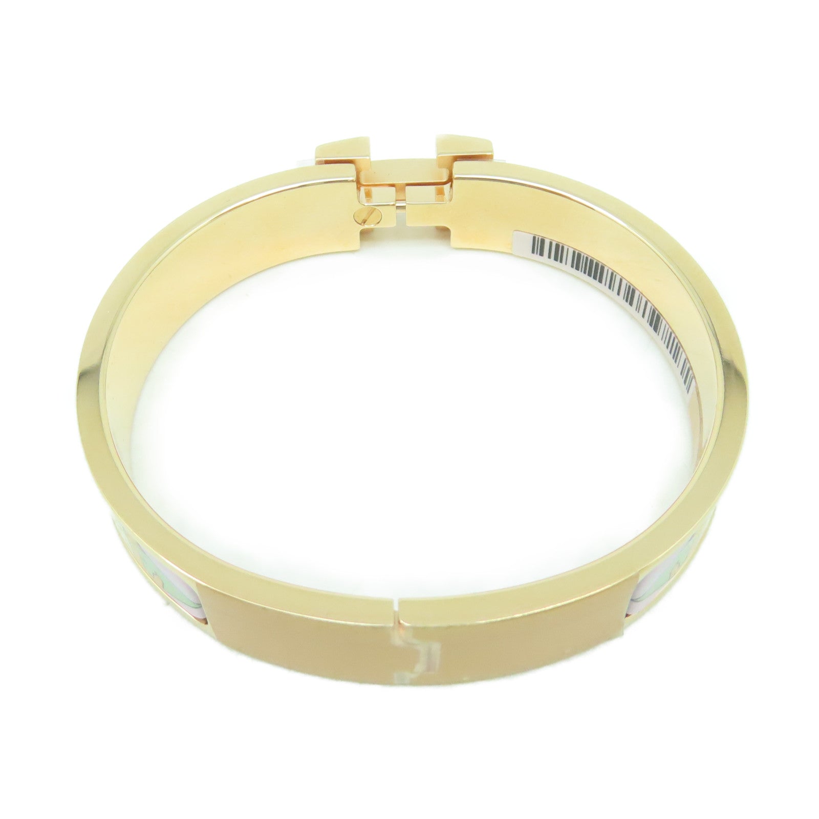 HERMES 金屬H Bangle手環金色