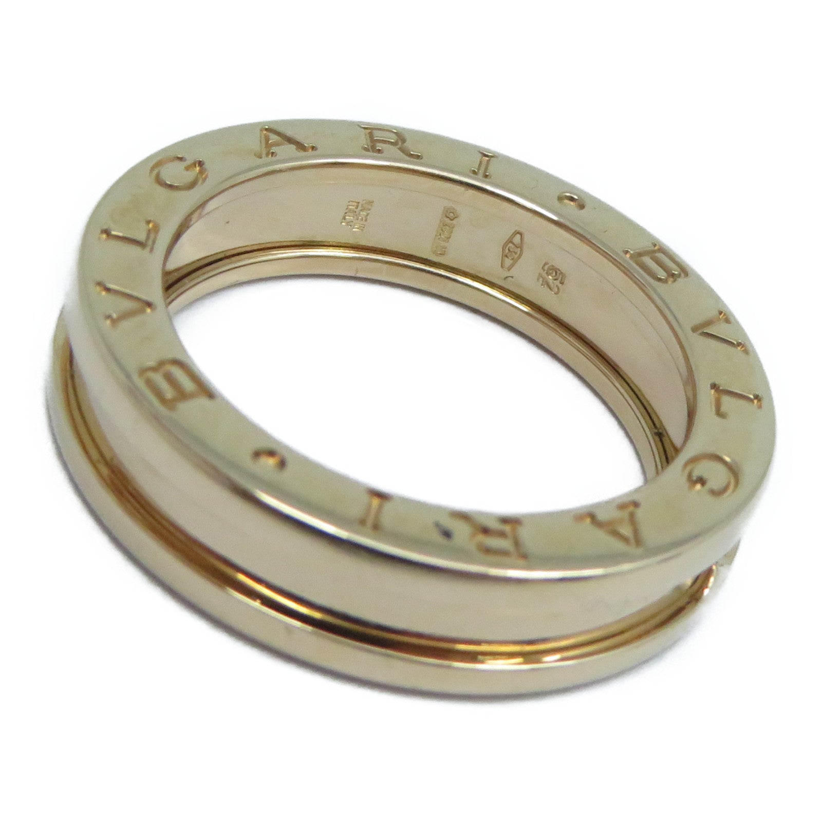 BVLGARI 18K玫瑰金B-Zero.1 Ring戒指BVLGARI#52/US#6