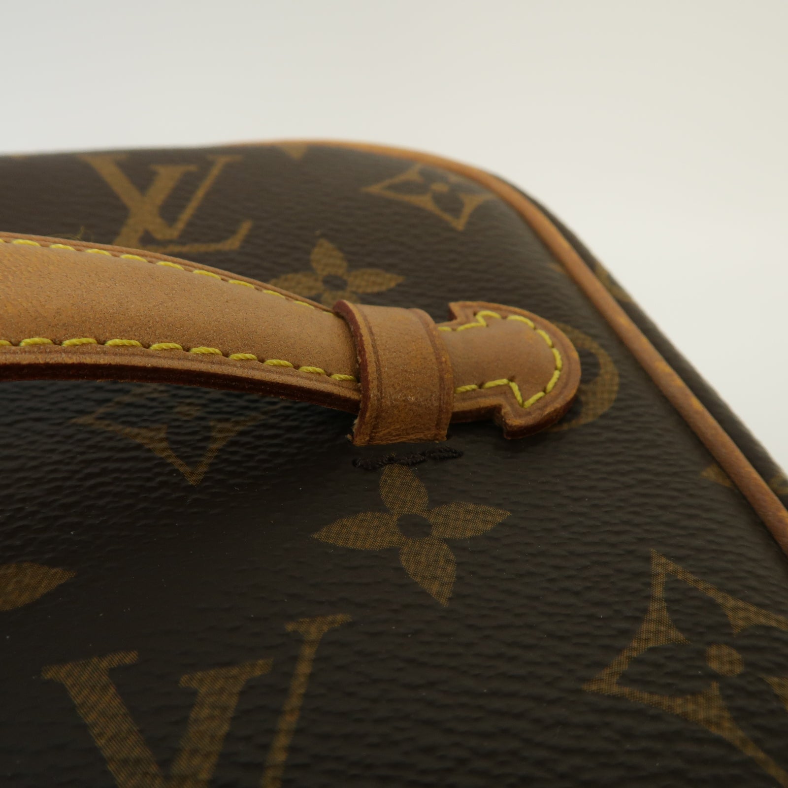 LOUIS VUITTON Monogram Nice Mini金扣化妝袋啡色