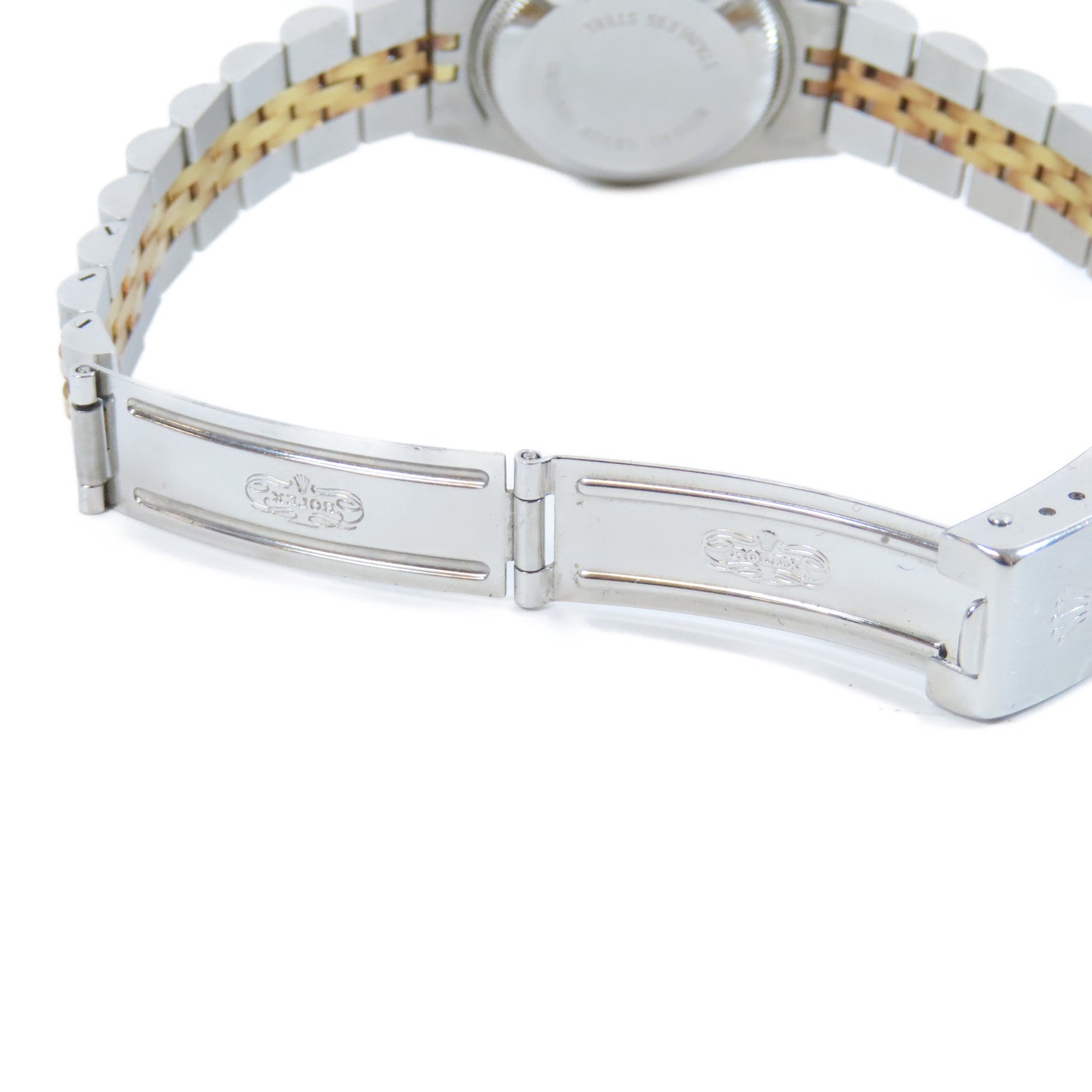 ROLEX 18K黃金Datejust不鏽鋼手錶自動機芯金色