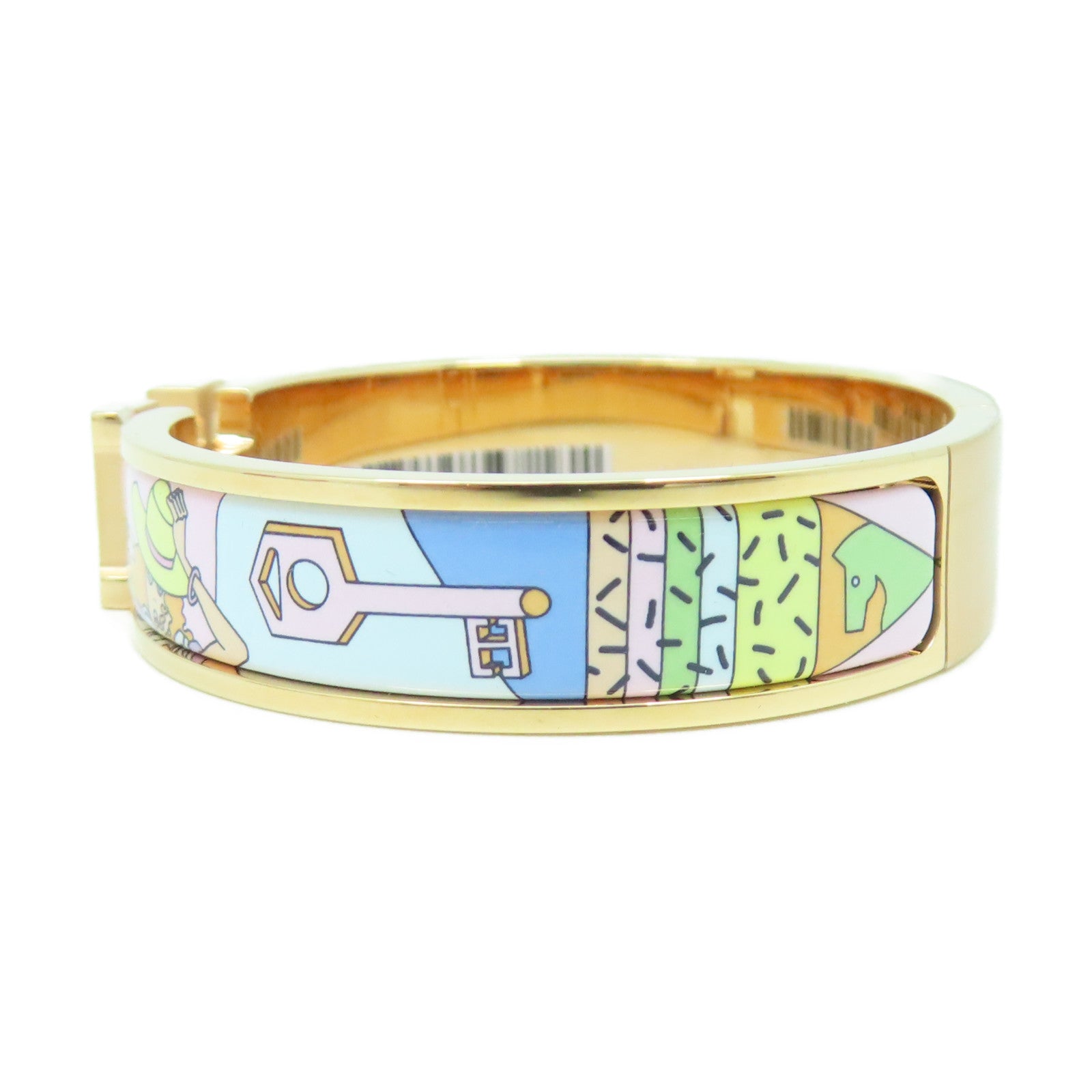 HERMES 金屬H Bangle手環金色