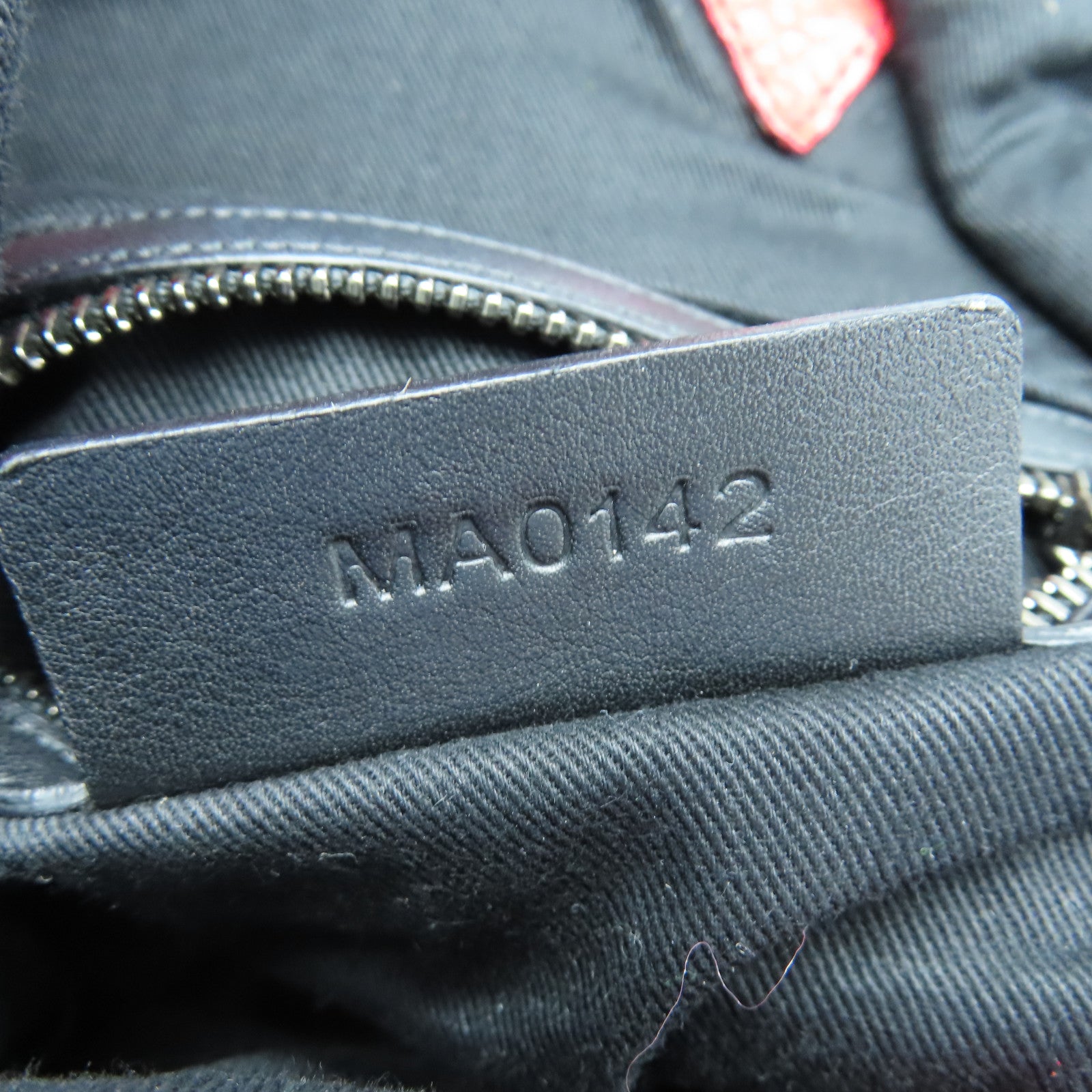 GIVENCHY Red leather Hand Bag with silver buckle