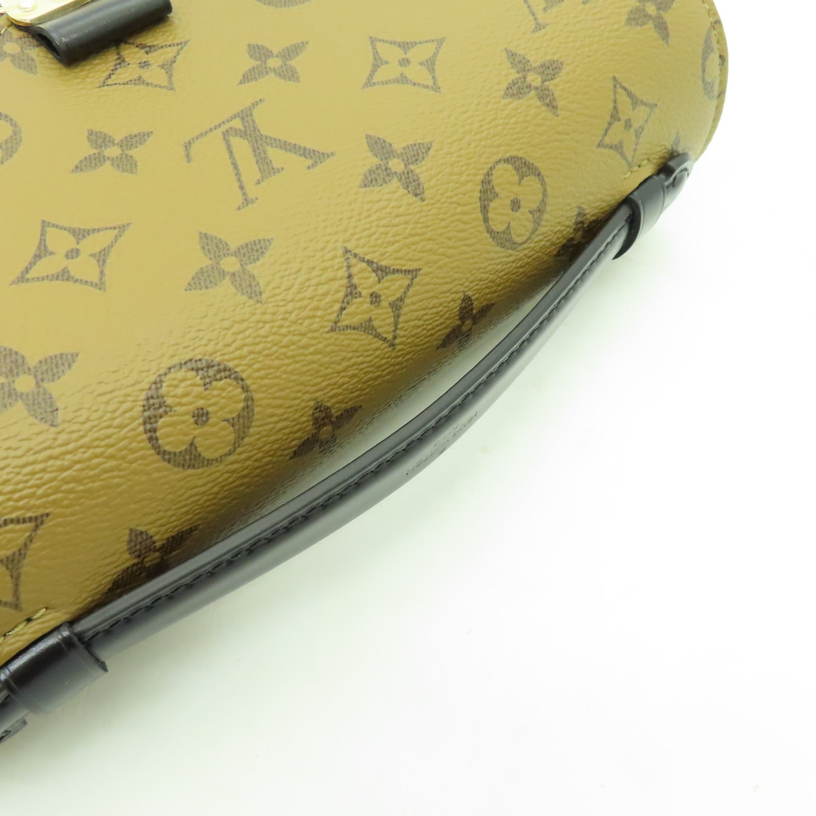 LOUIS VUITTON Monogram Reverse Pochette Metis金扣手挽肩背兩用袋啡色