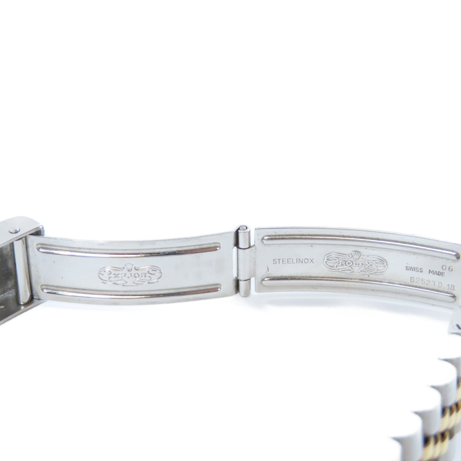 ROLEX 18K黃金Datejust不鏽鋼手錶自動機芯金色