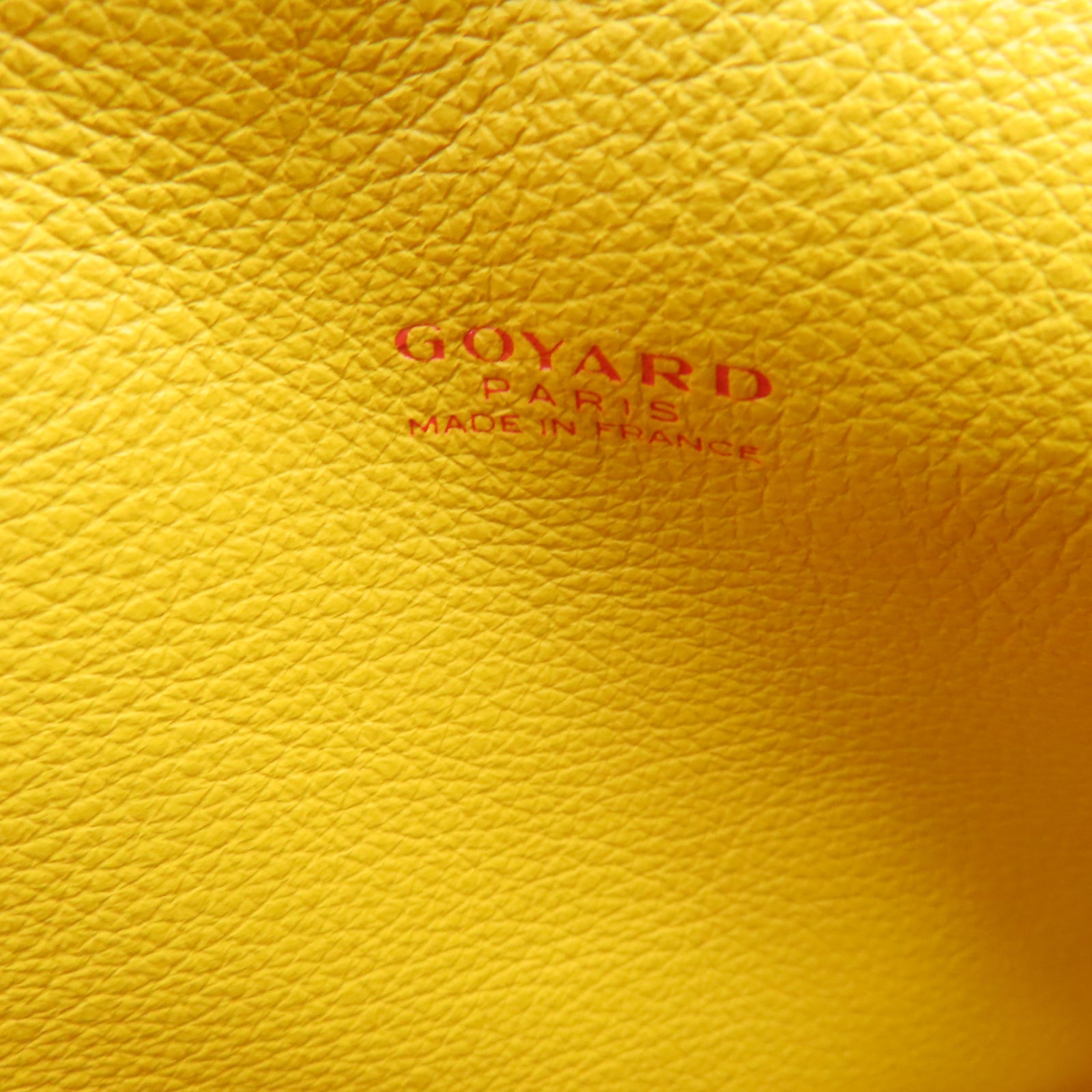 GOYARD coated canvas Anjou PM Bag silver buckle shoulder bag yellow