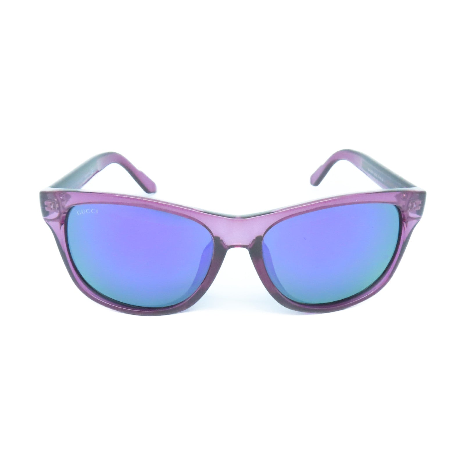 GUCCI PVC Sunglasses silver buckle sunglasses purple