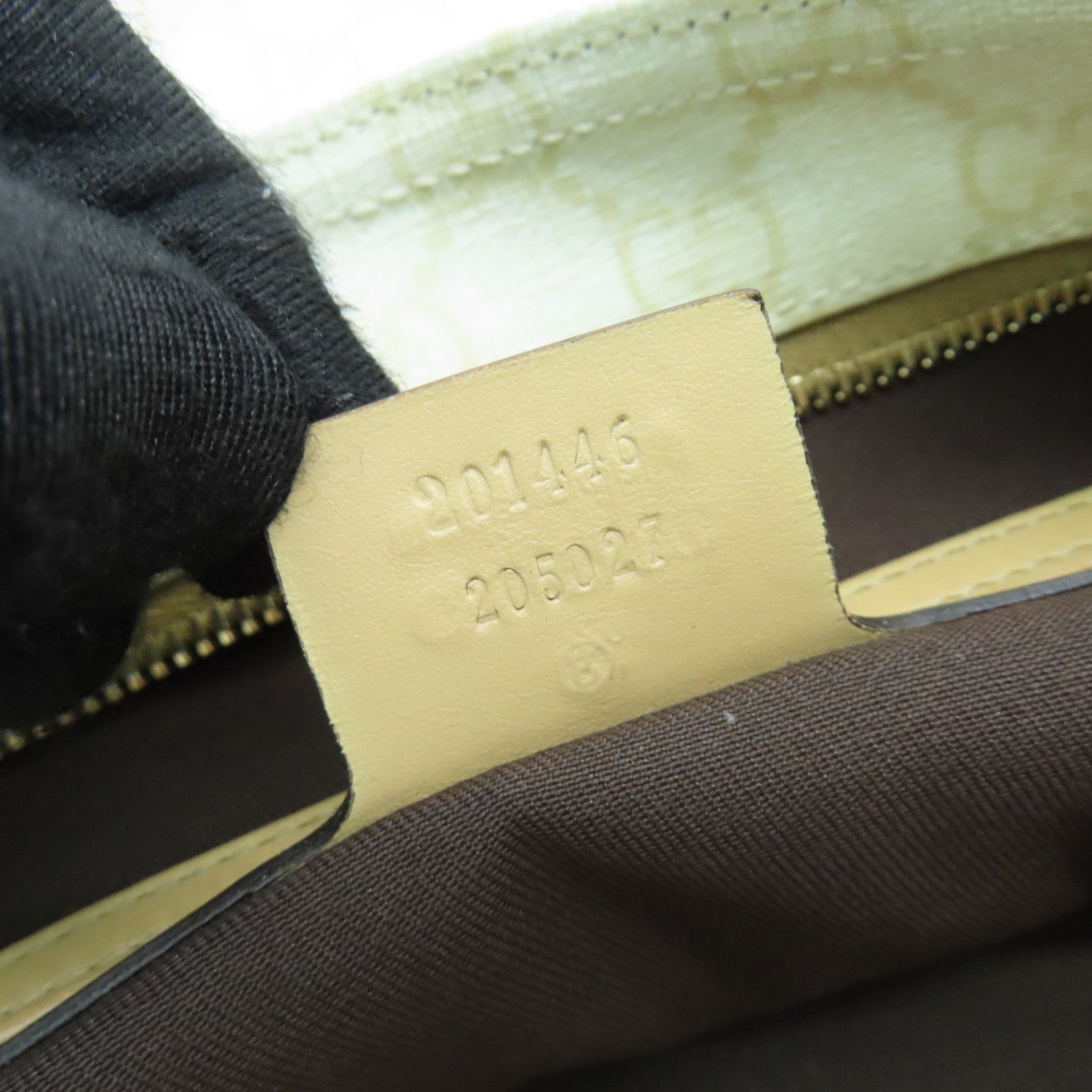 GUCCI 【激減優惠】塗層帆布Shoulder Bag金扣肩背袋米色/白色