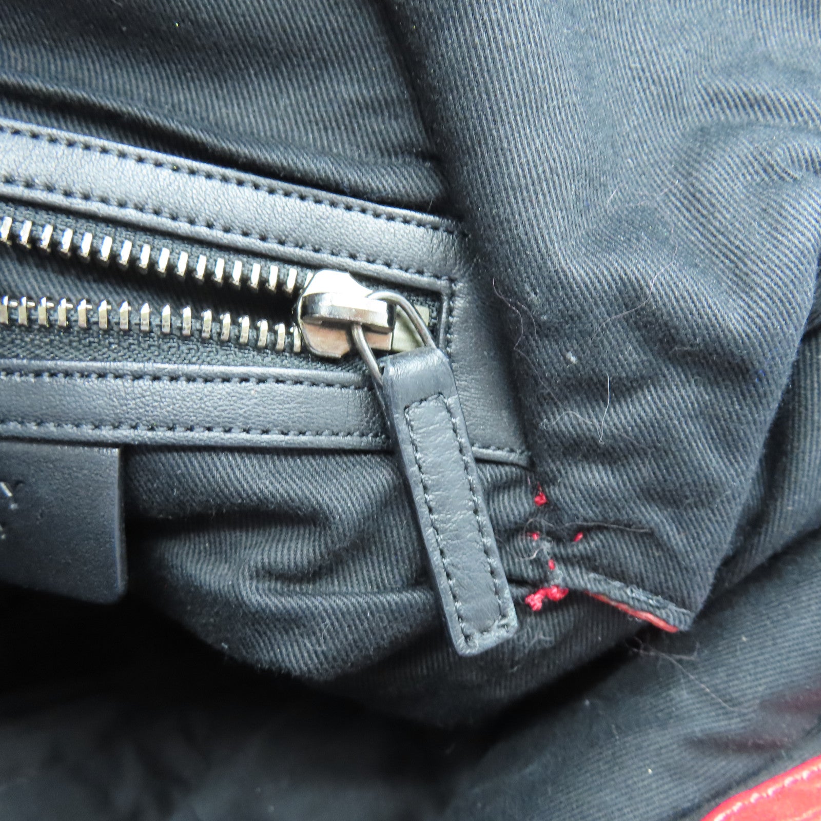GIVENCHY Red leather Hand Bag with silver buckle
