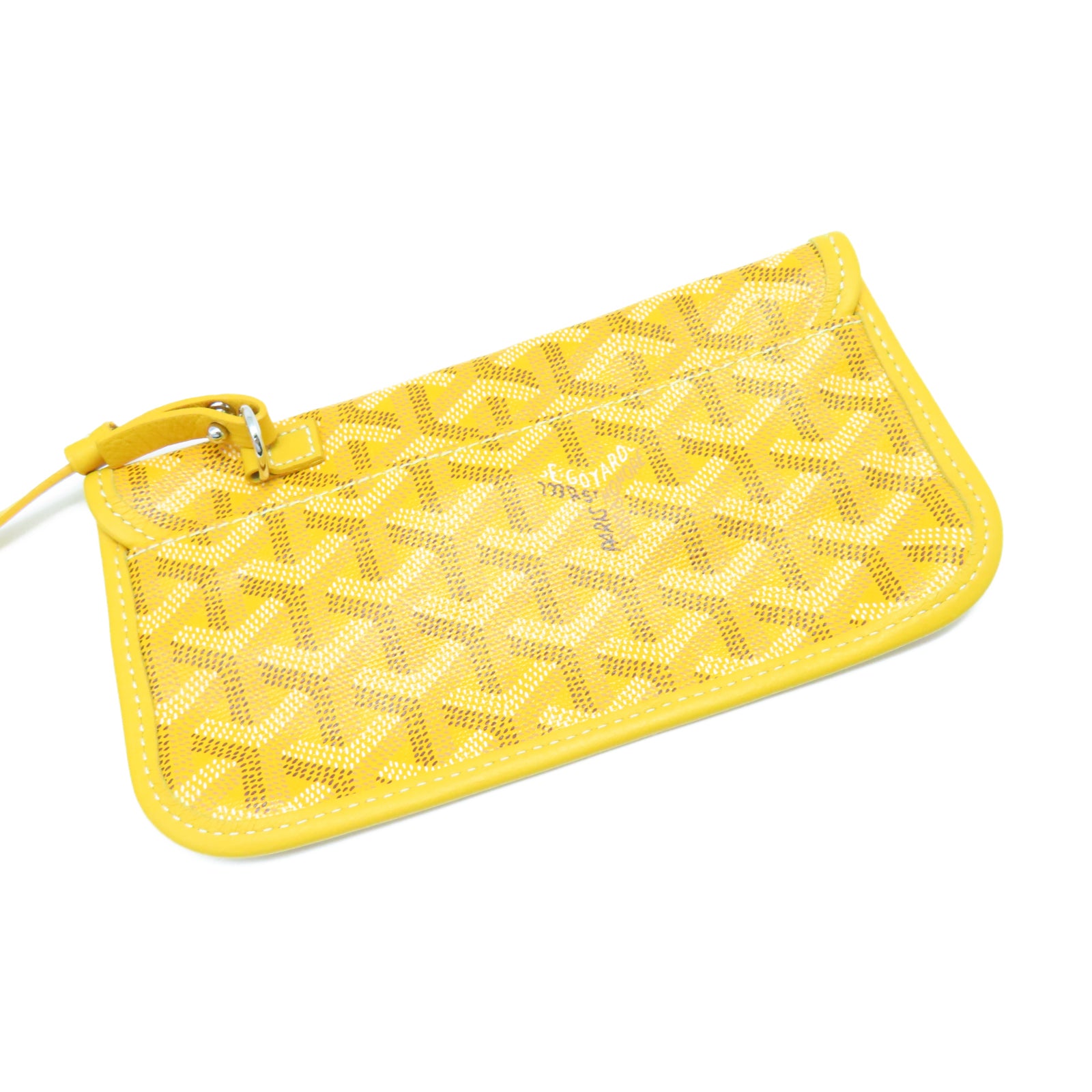 GOYARD coated canvas Anjou PM Bag silver buckle shoulder bag yellow
