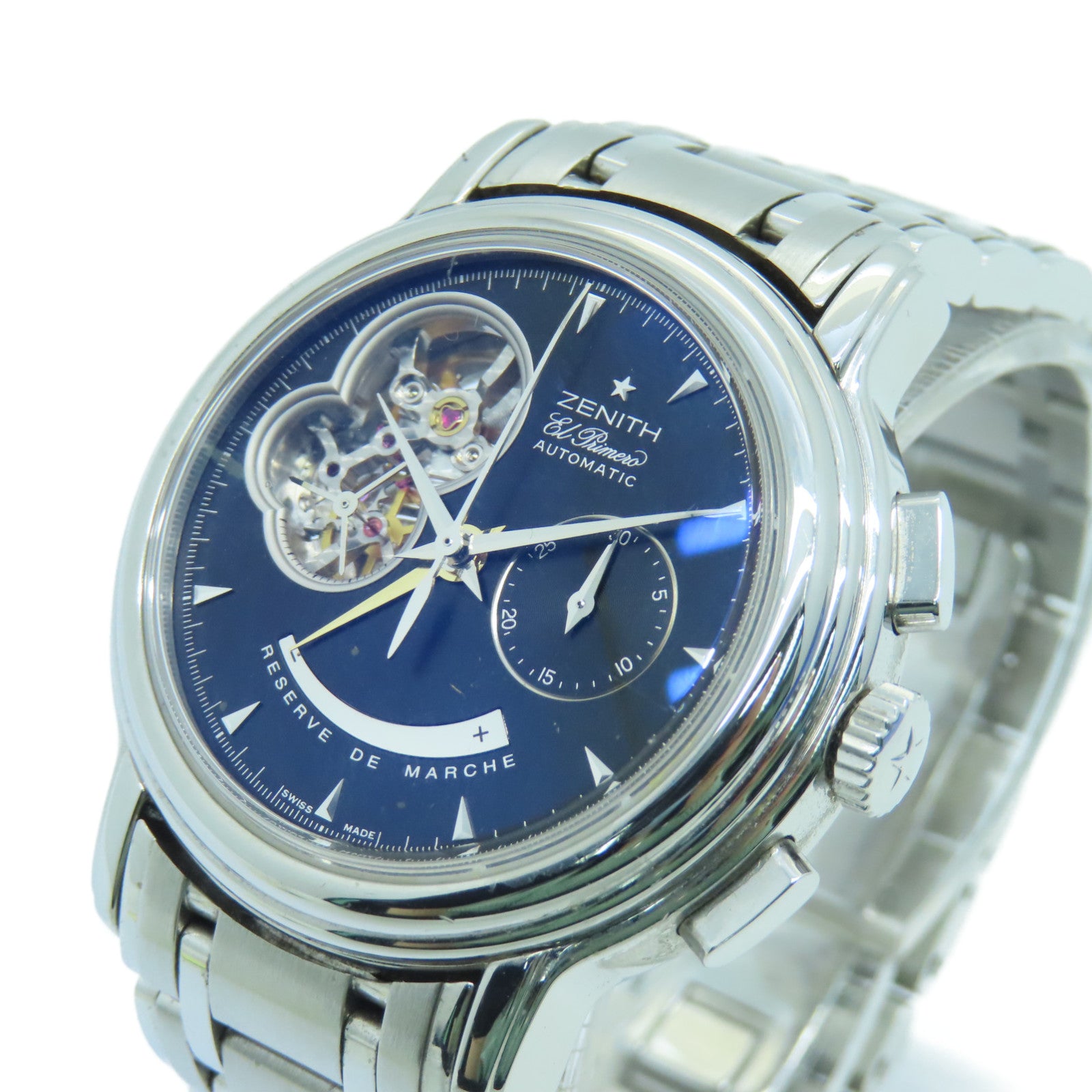 ZENITH Ei Primero Chronomaster不鏽鋼手錶自動機芯深藍色
